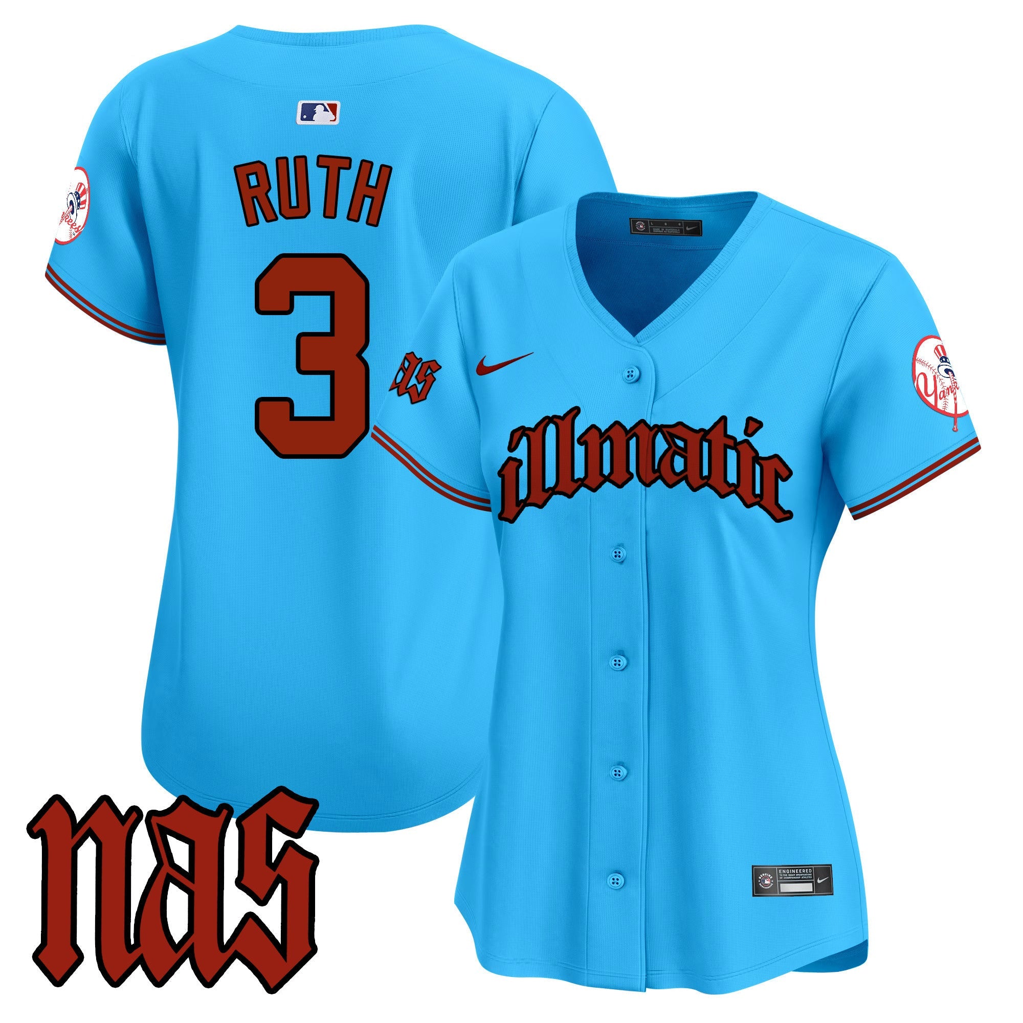 Women’s New York Nas Illmatic Vapor Premier Limited Jersey
