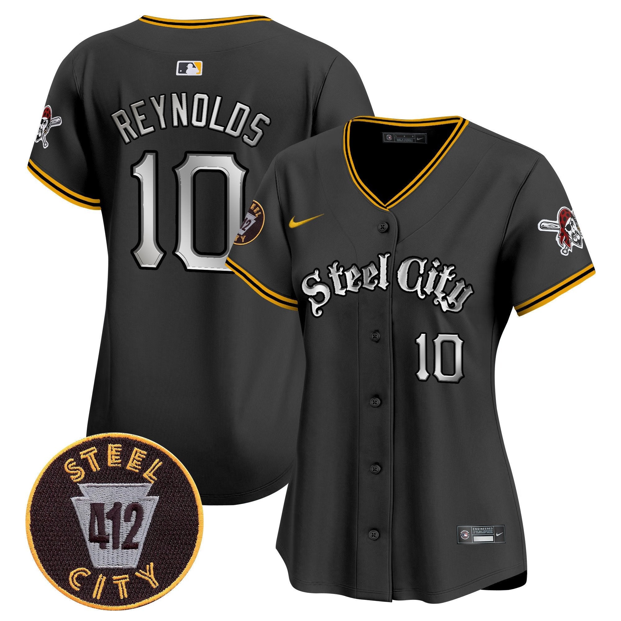 Women’s Pittsburgh 412 Patch Vapor Premier Limited Jersey V2