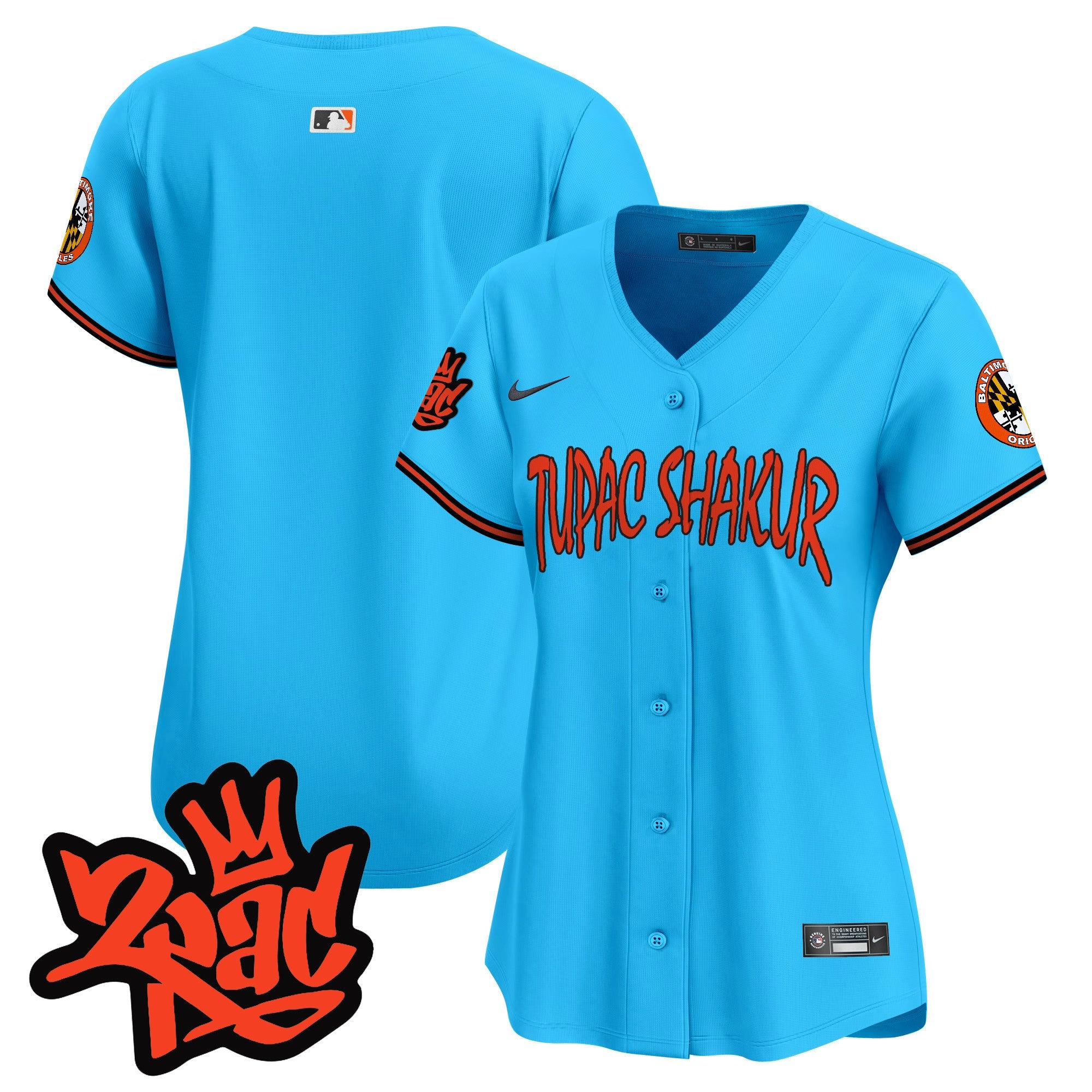 Women’s Baltimore Tupac Shakur Vapor Premier Limited Jersey