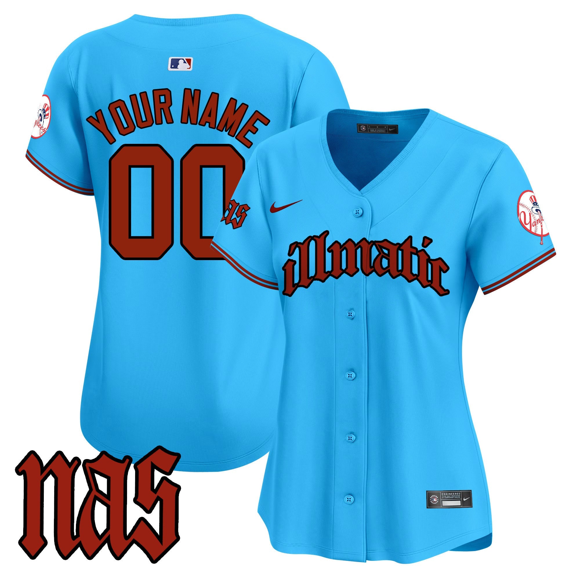 New York Nas Illmatic Vapor Premier Limited Custom Jersey