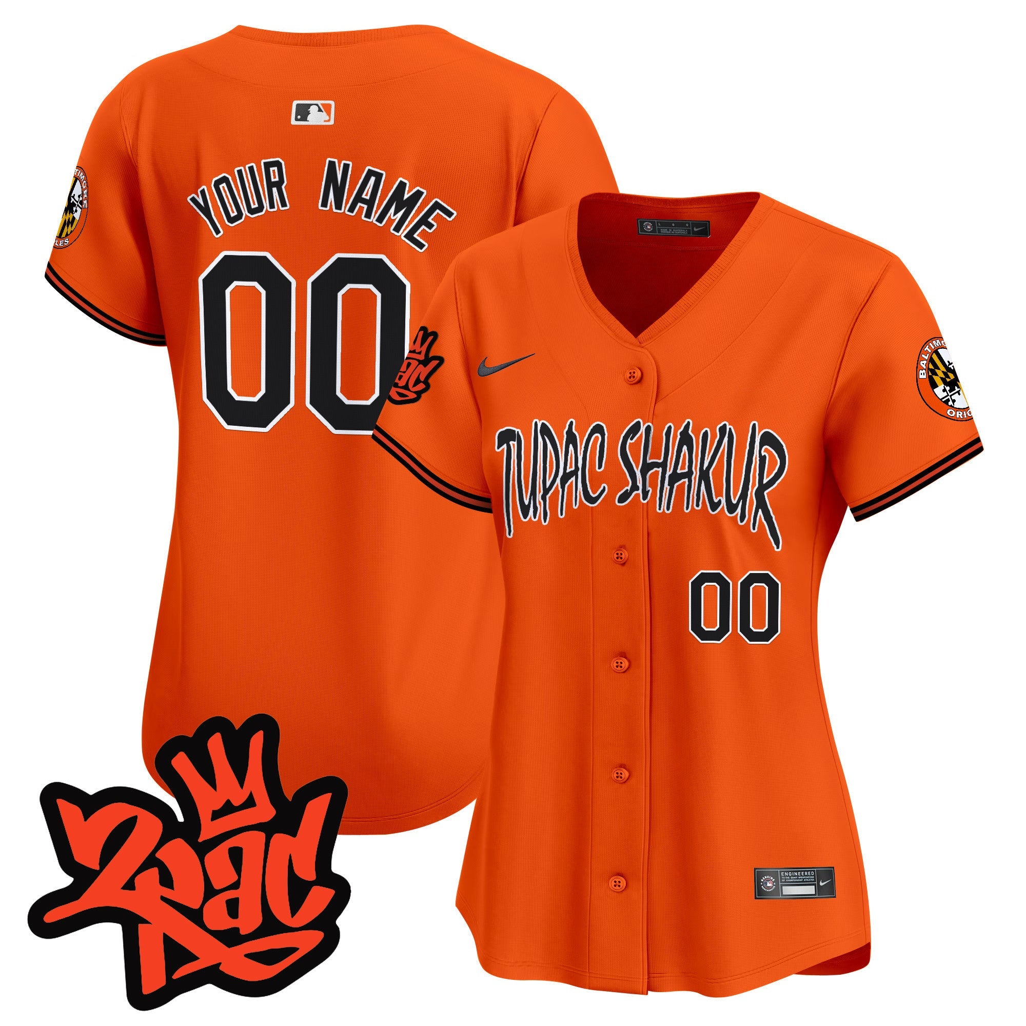 Baltimore Tupac Shakur Vapor Premier Limited Custom Jersey