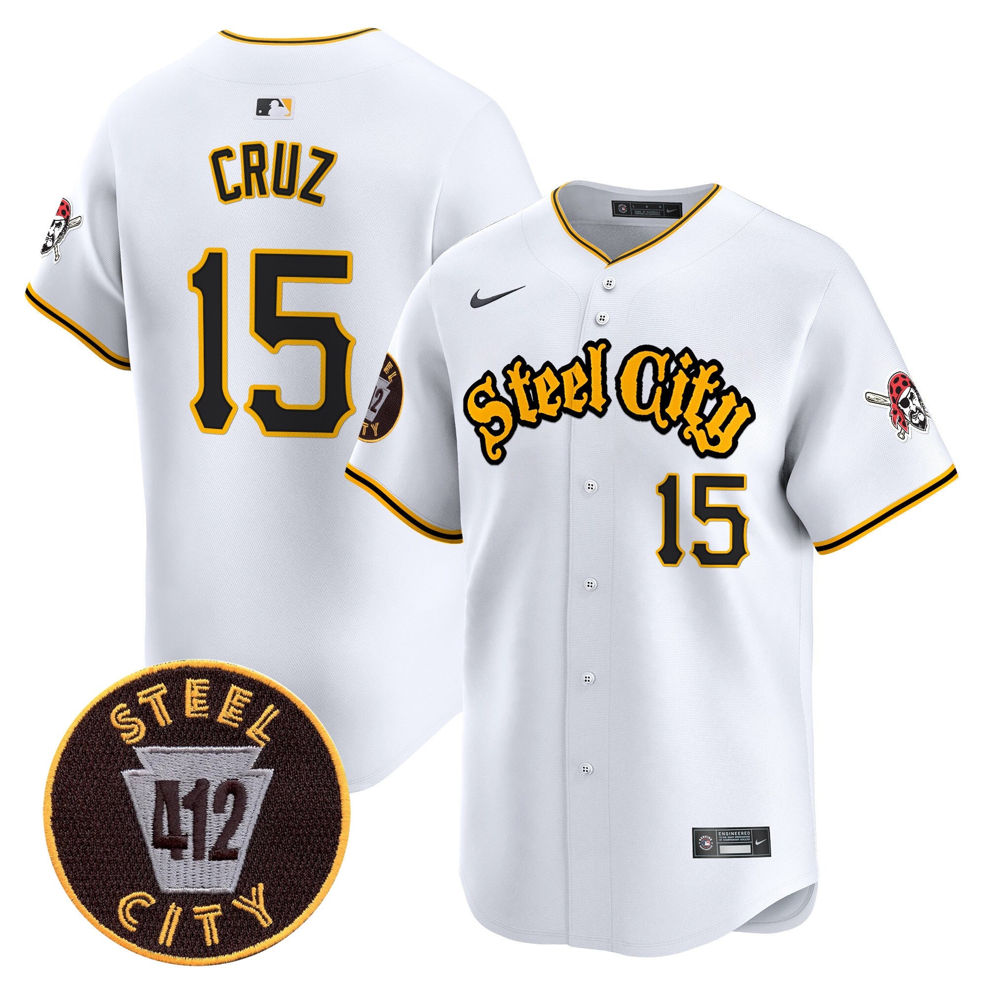 Men’s Pittsburgh 412 Patch Vapor Premier Limited Jersey V5