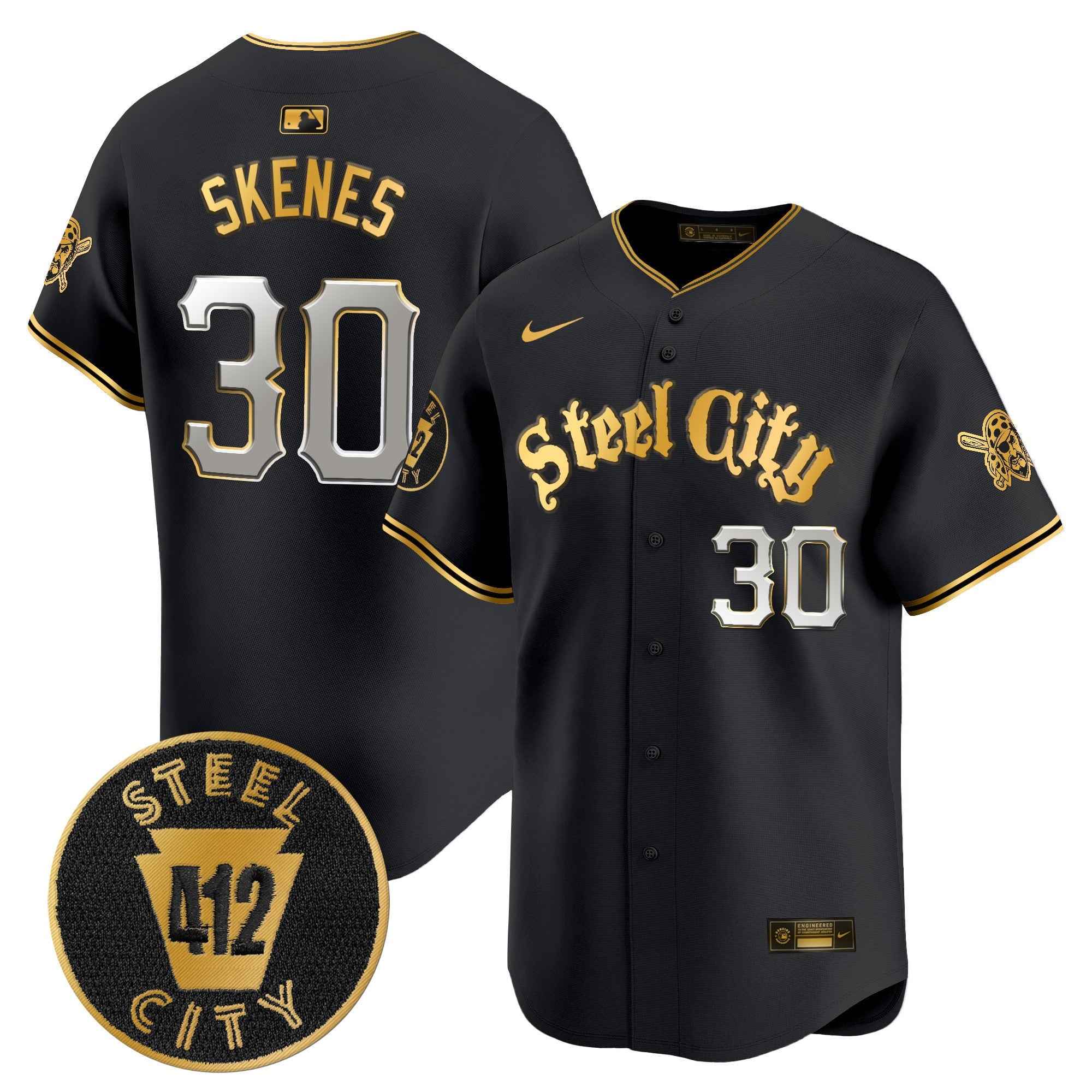 Men’s Pittsburgh 412 Patch Vapor Premier Limited Jersey V5