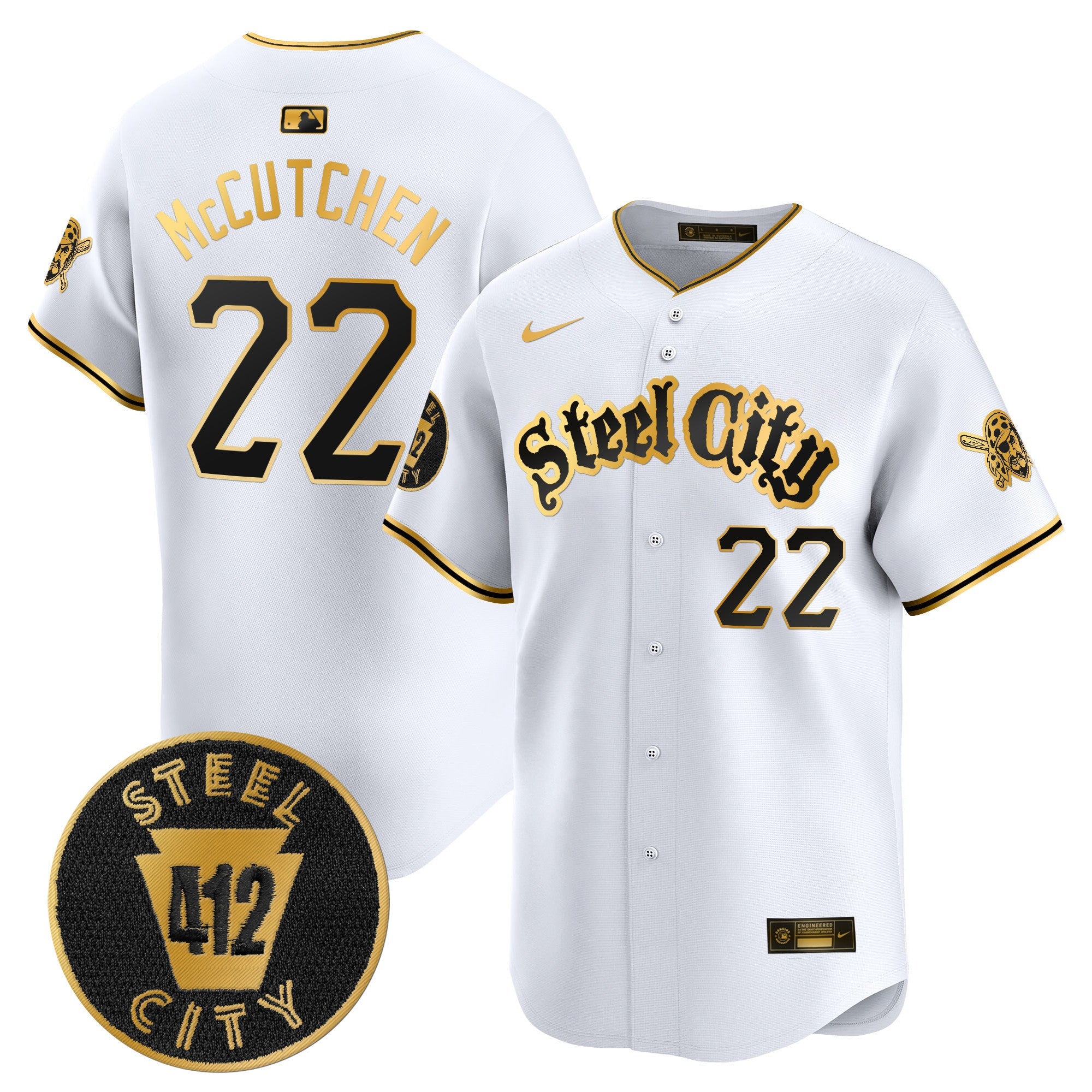 Men’s Pittsburgh 412 Patch Vapor Premier Limited Jersey V5