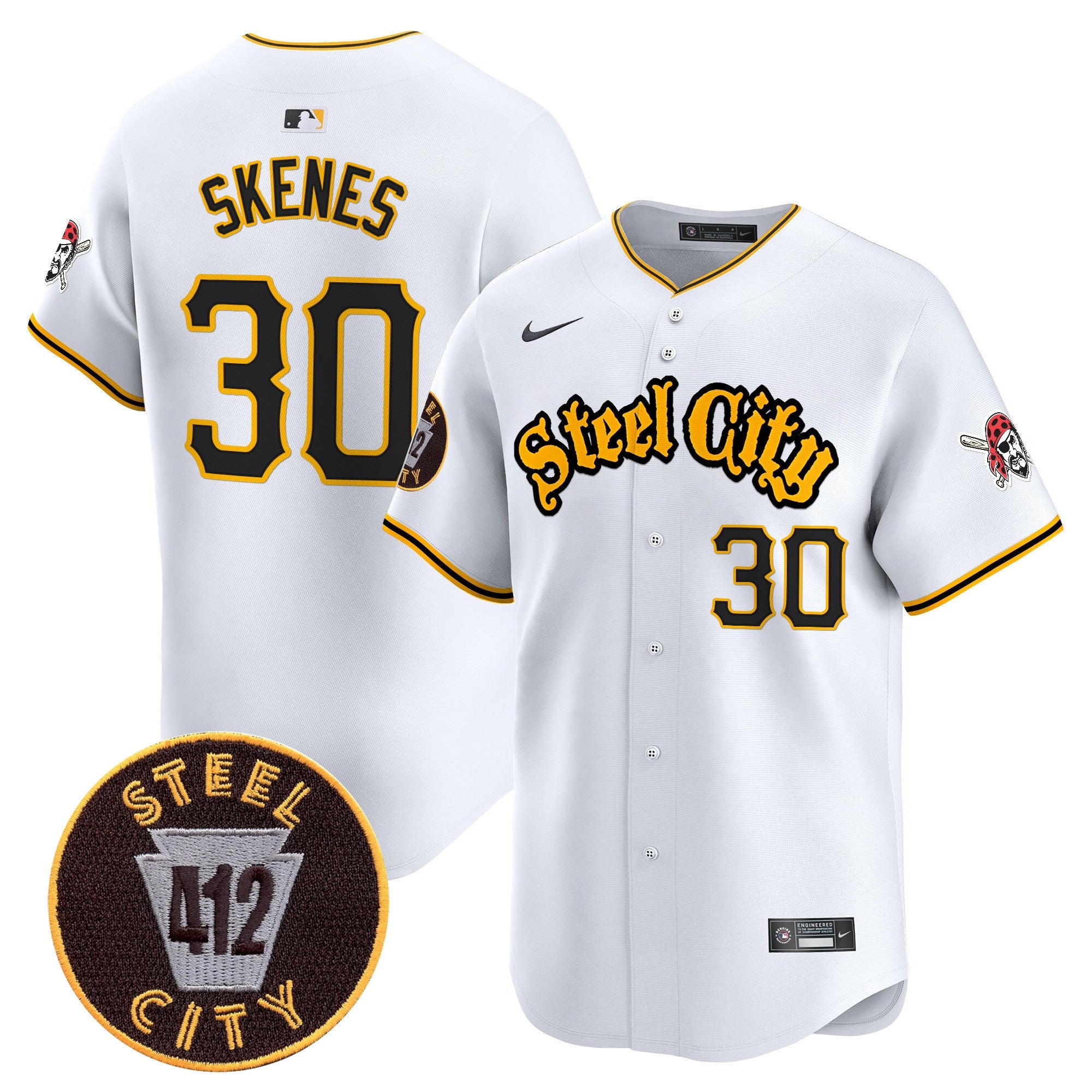 Men’s Pittsburgh 412 Patch Vapor Premier Limited Jersey V5