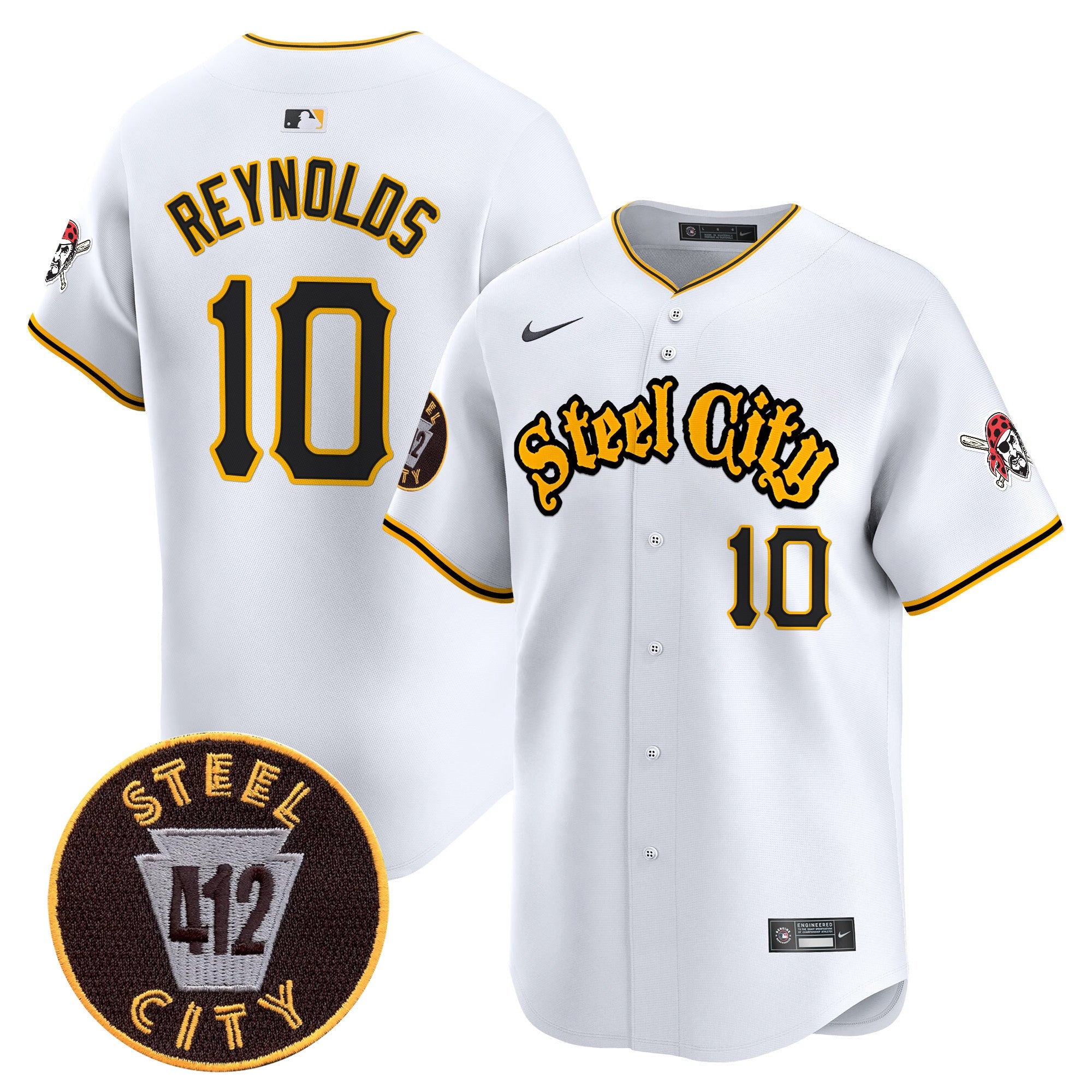 Men’s Pittsburgh 412 Patch Vapor Premier Limited Jersey V5