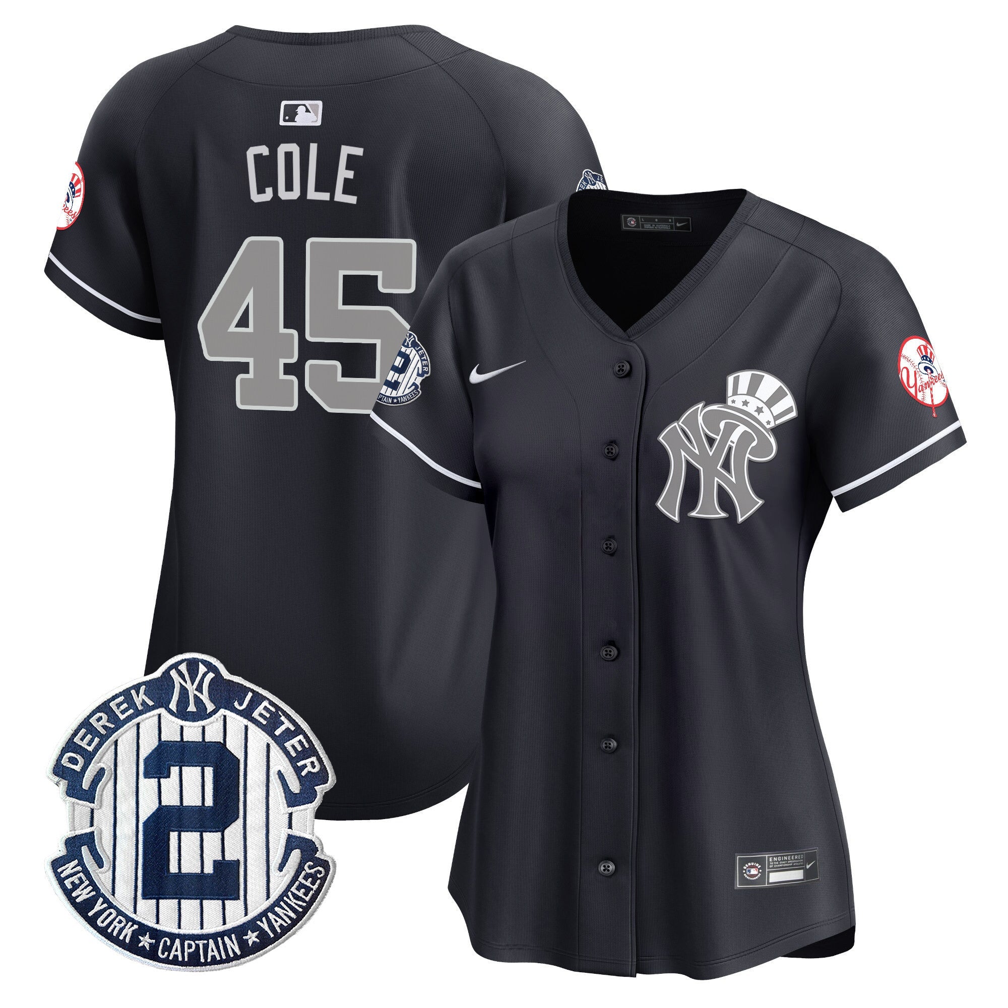Women’s New York Derek Jeter Patch Vapor Premier Limited Jersey V2