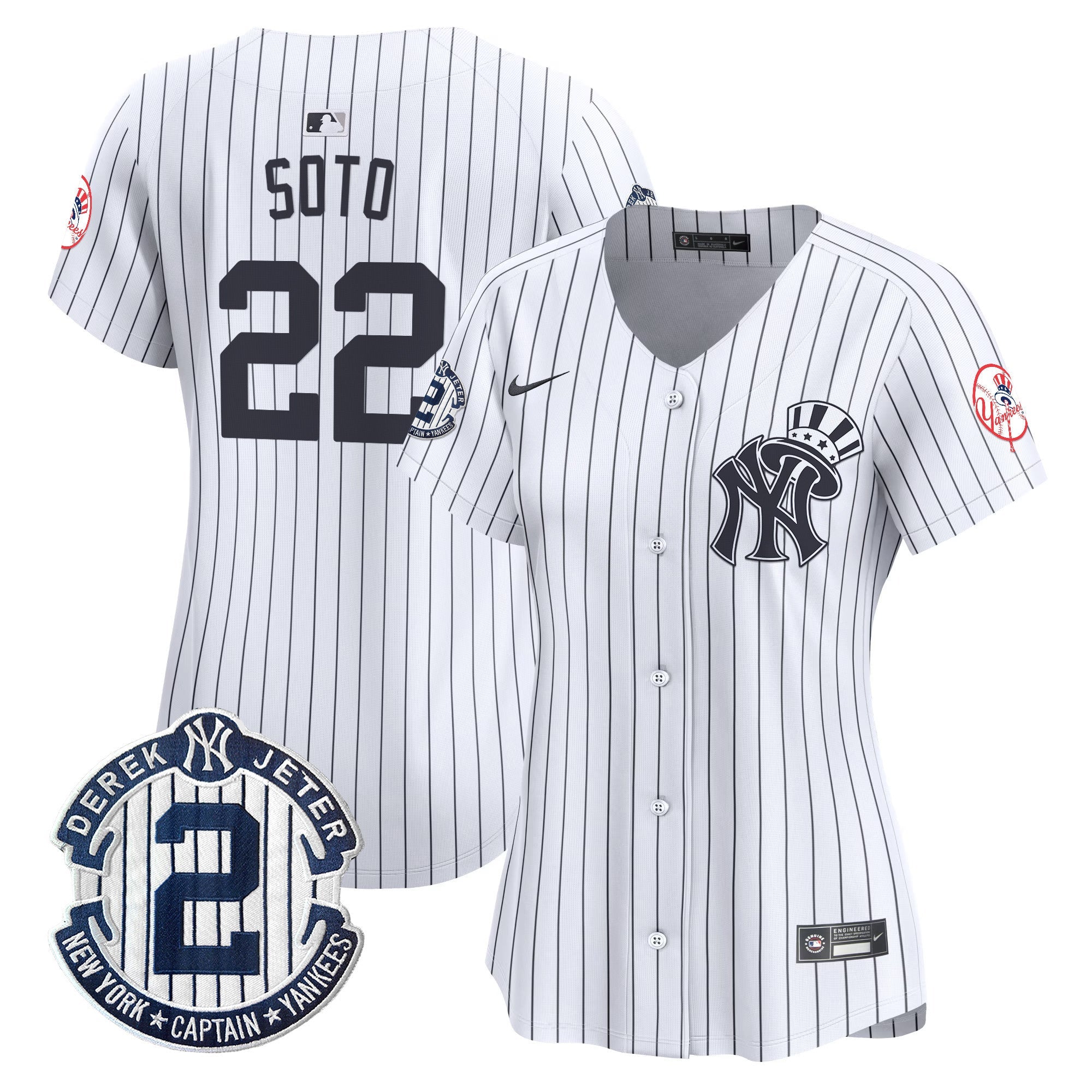 Women’s New York Derek Jeter Patch Vapor Premier Limited Jersey V2