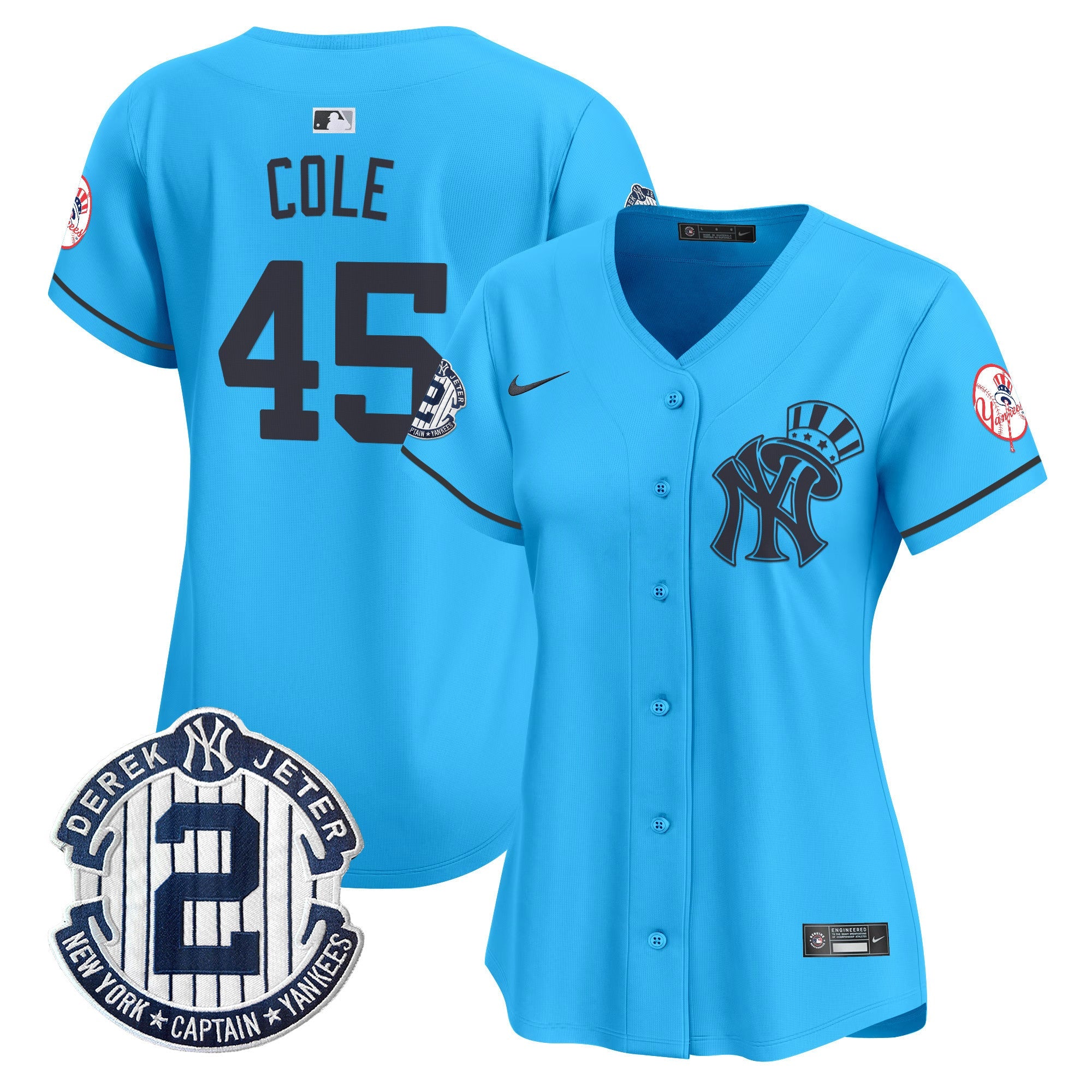 Women’s New York Derek Jeter Patch Vapor Premier Limited Jersey V2