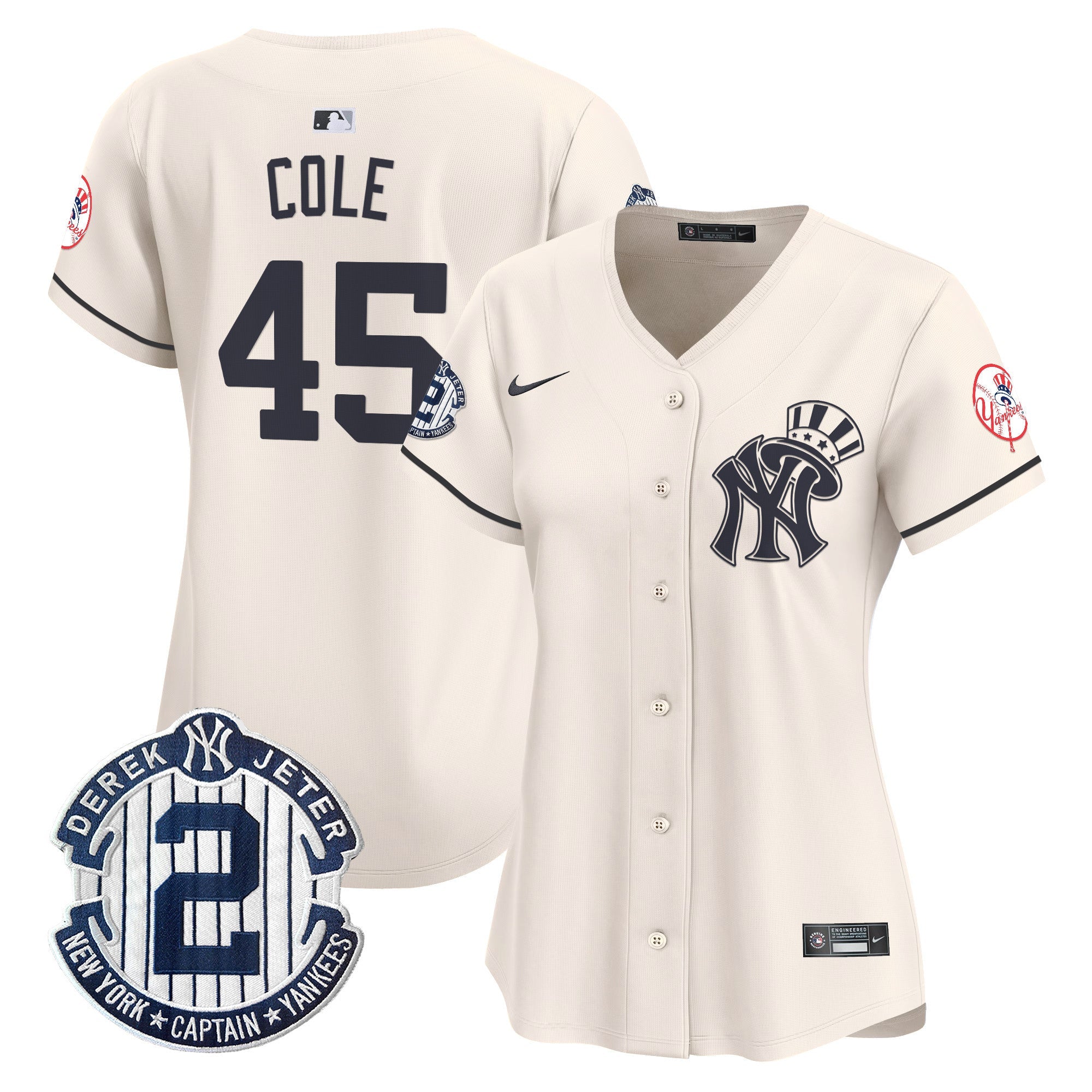 Women’s New York Derek Jeter Patch Vapor Premier Limited Jersey V2