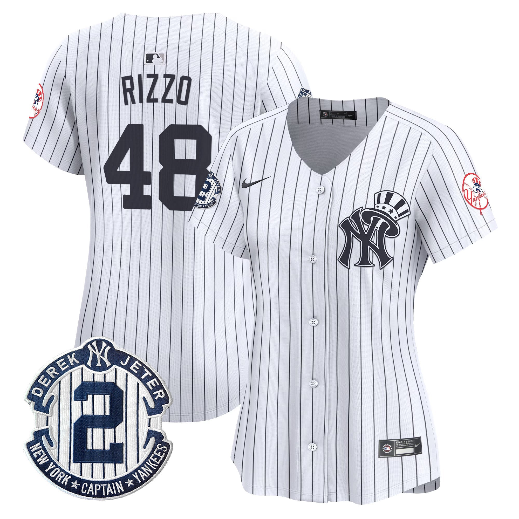 Women’s New York Derek Jeter Patch Vapor Premier Limited Jersey V2