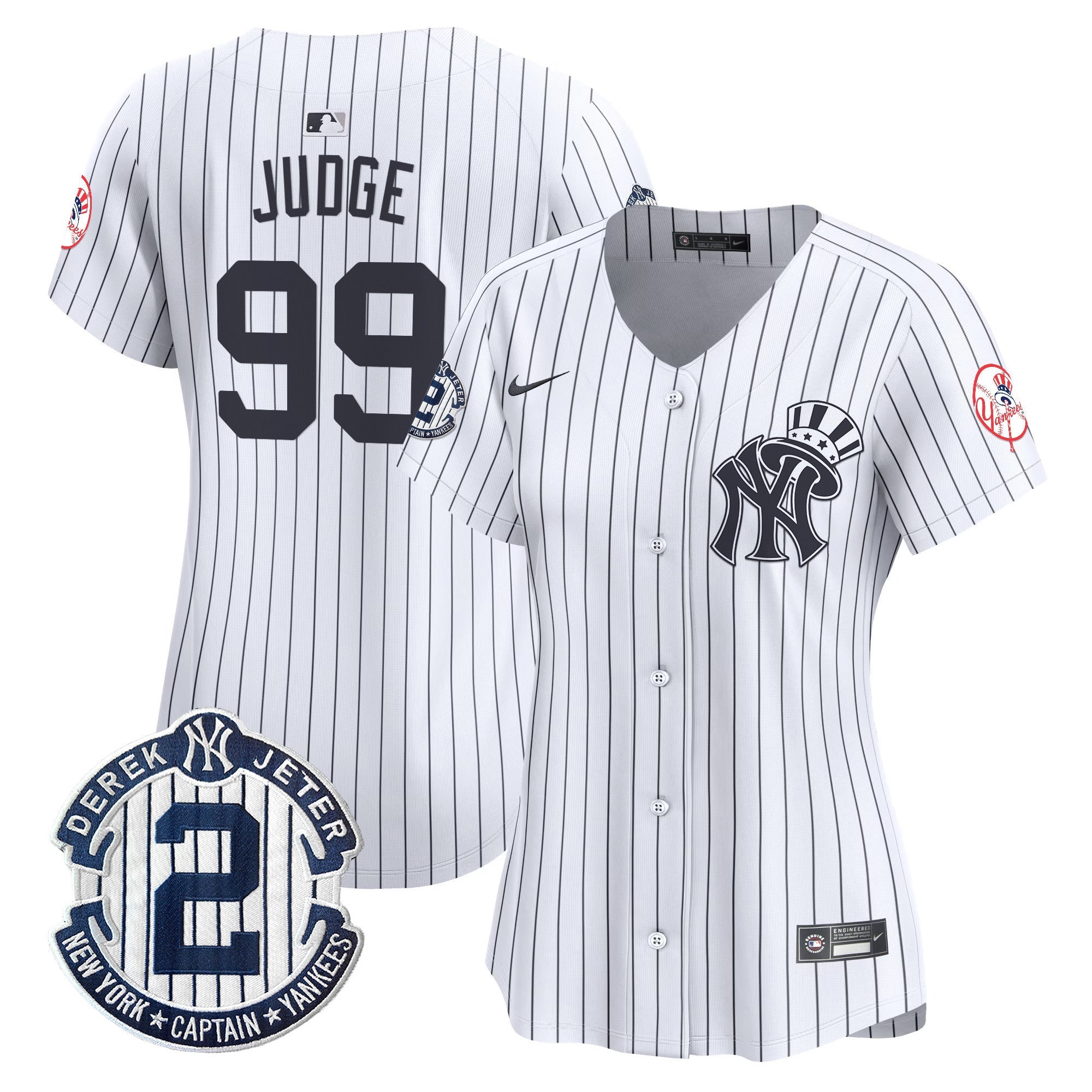 Women’s New York Derek Jeter Patch Vapor Premier Limited Jersey V2