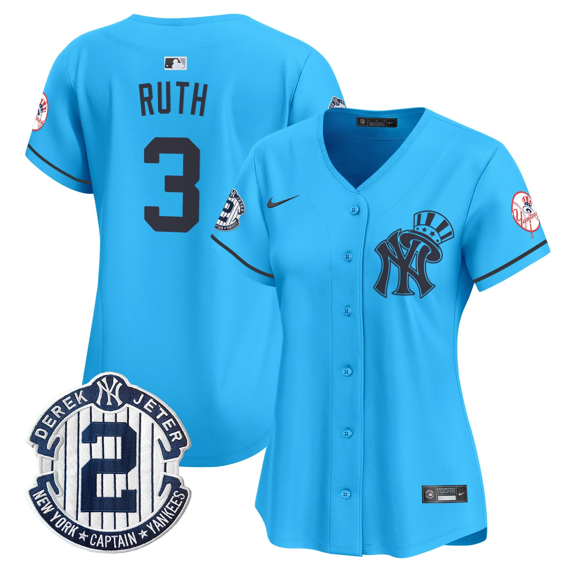 Women’s New York Derek Jeter Patch Vapor Premier Limited Jersey V2