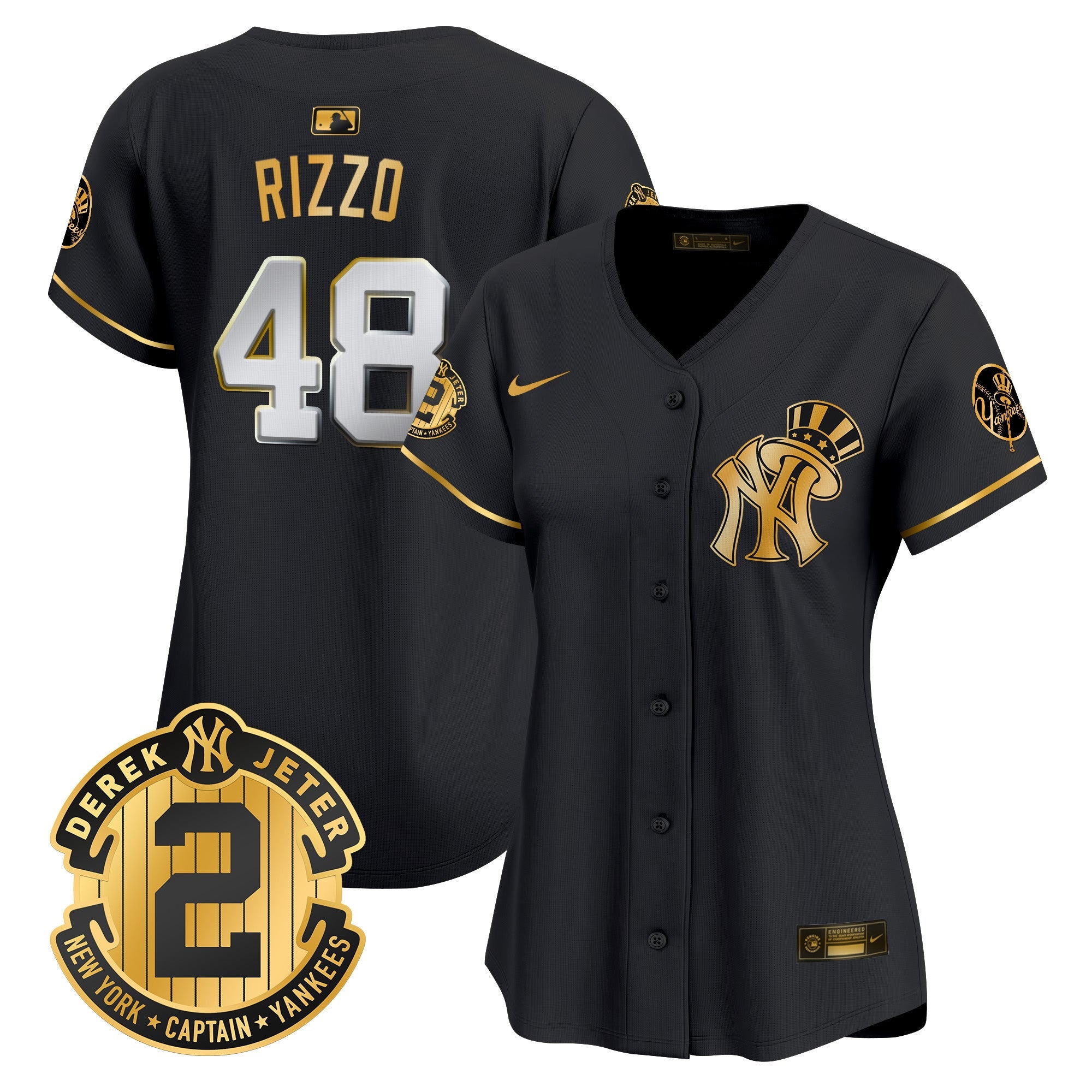 Women’s New York Derek Jeter Patch Vapor Premier Limited Jersey V2