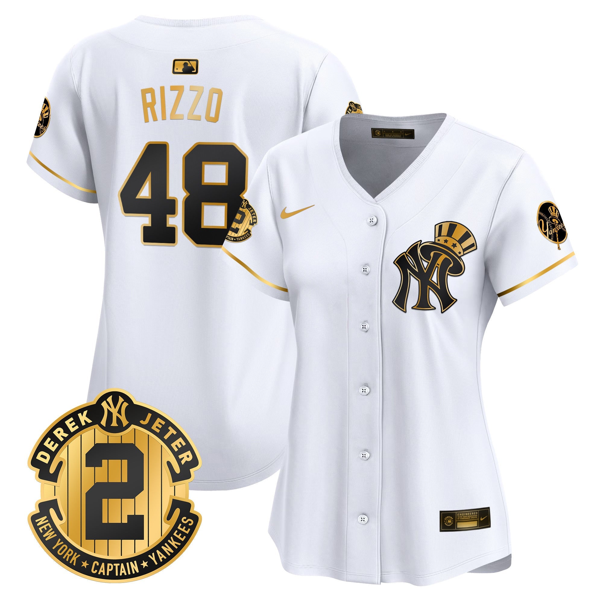 Women’s New York Derek Jeter Patch Vapor Premier Limited Jersey V2