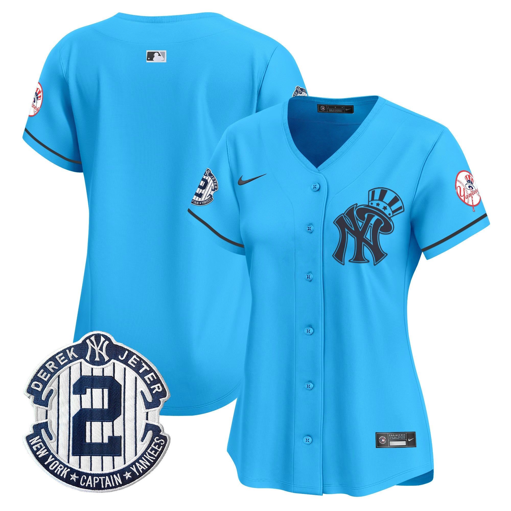 Women’s New York Derek Jeter Patch Vapor Premier Limited Jersey V2