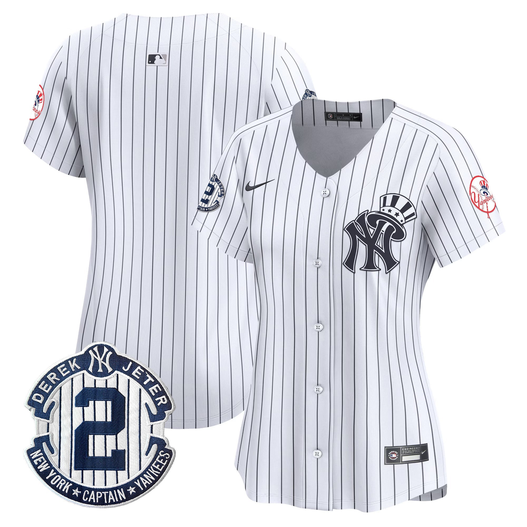 Women’s New York Derek Jeter Patch Vapor Premier Limited Jersey V2