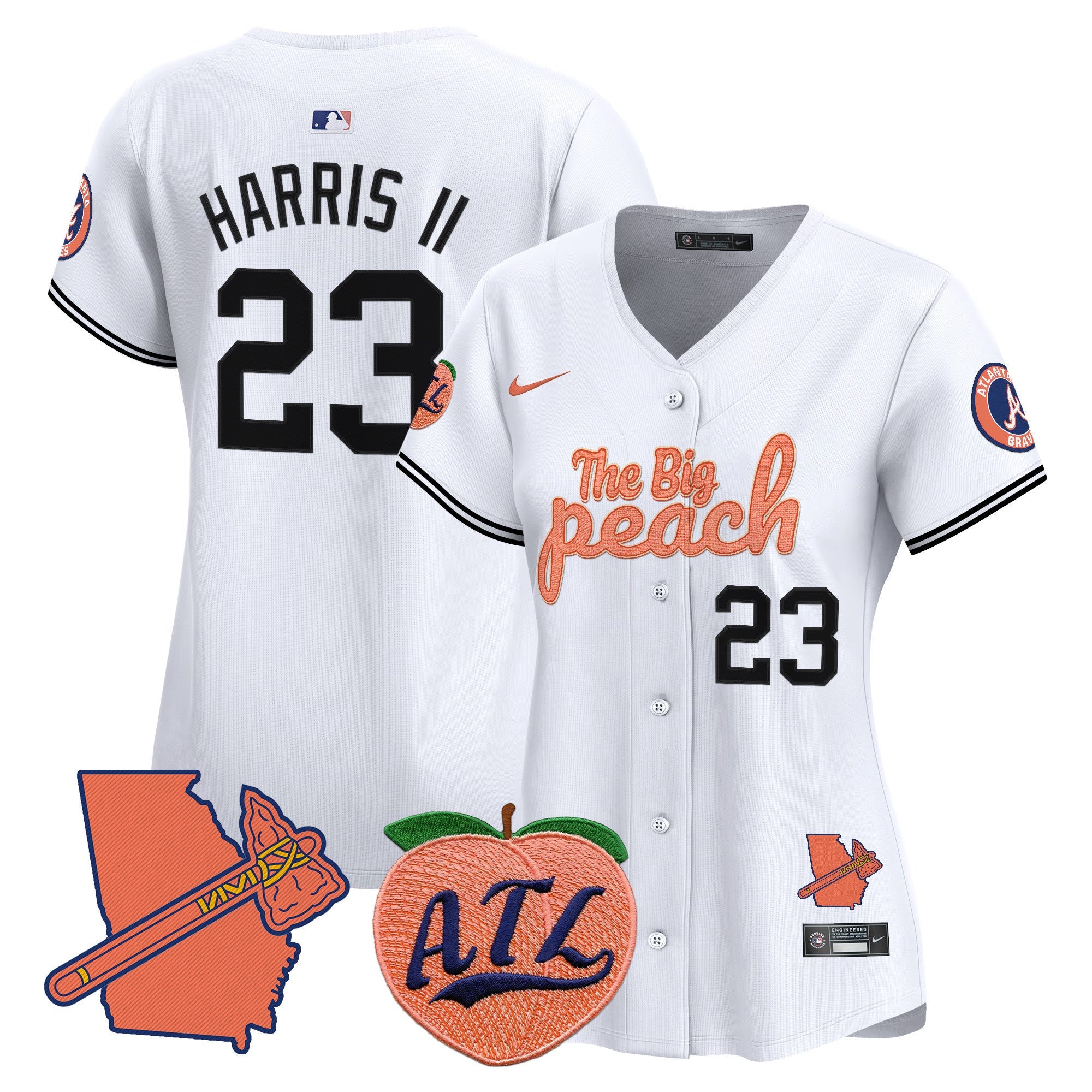 Women’s Atlanta The Big Peach Vapor Premier Limited Jersey