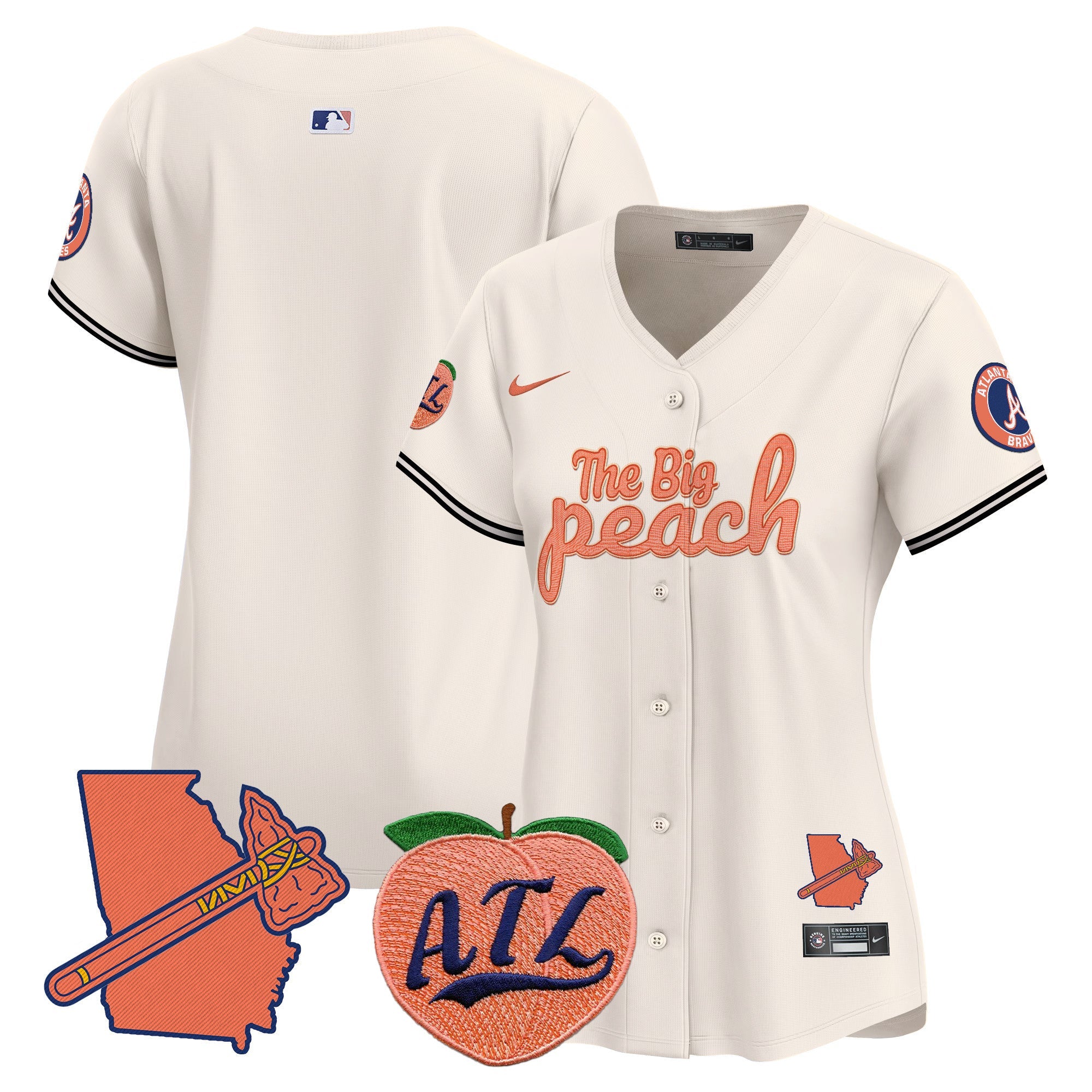 Women’s Atlanta The Big Peach Vapor Premier Limited Jersey