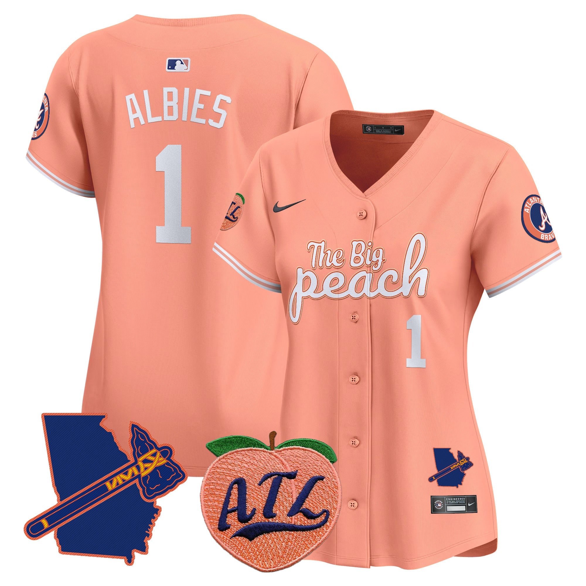 Women’s Atlanta The Big Peach Vapor Premier Limited Jersey