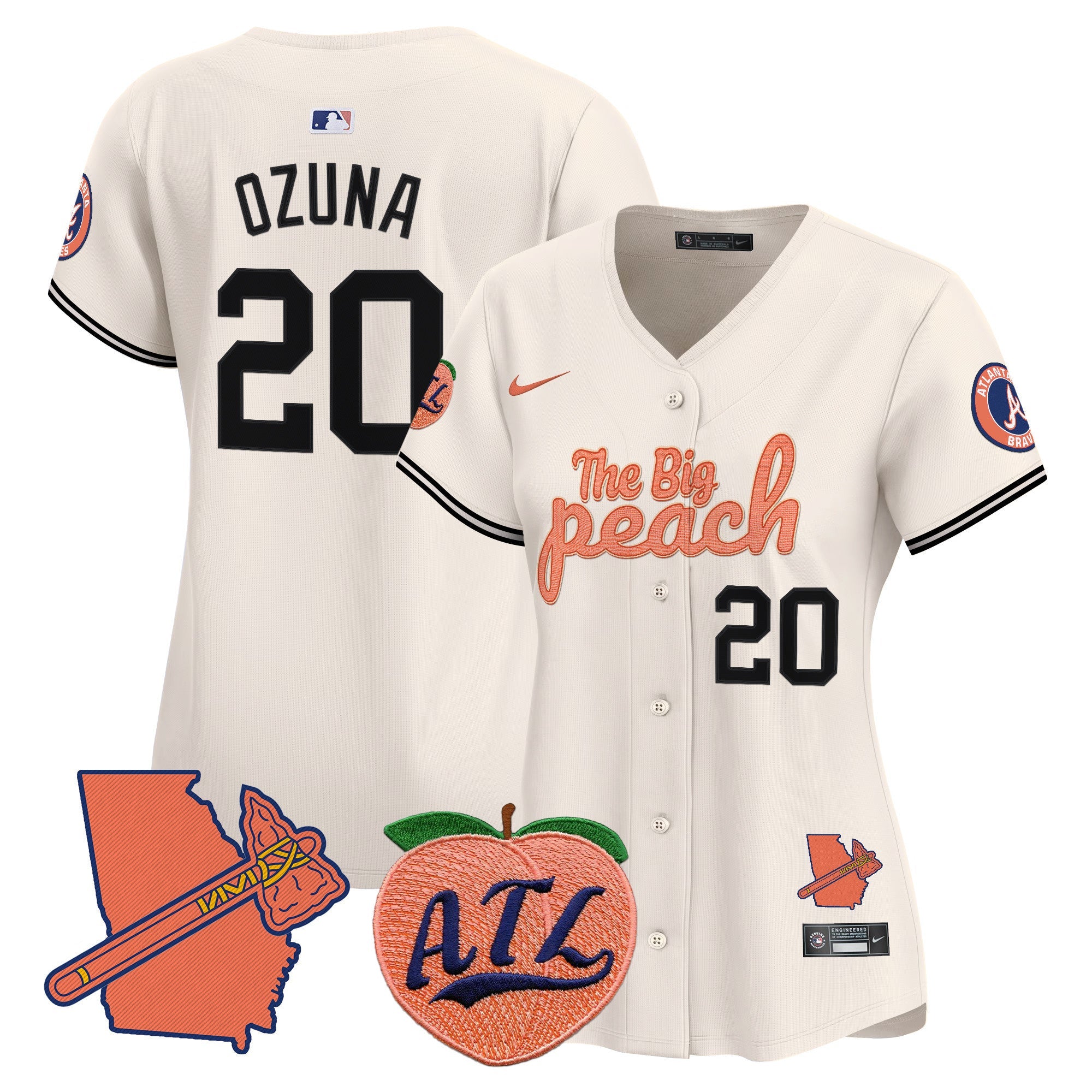Women’s Atlanta The Big Peach Vapor Premier Limited Jersey