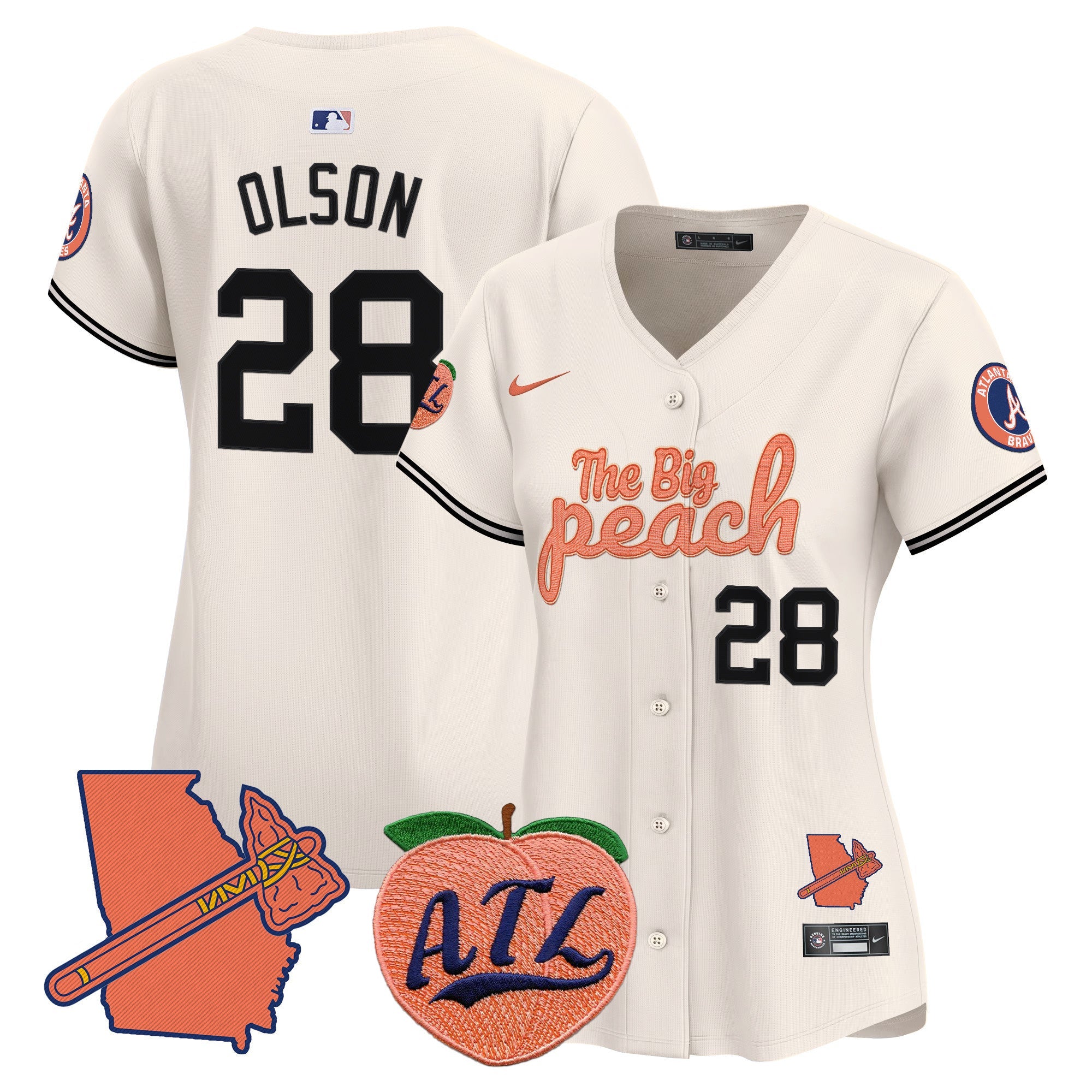 Women’s Atlanta The Big Peach Vapor Premier Limited Jersey