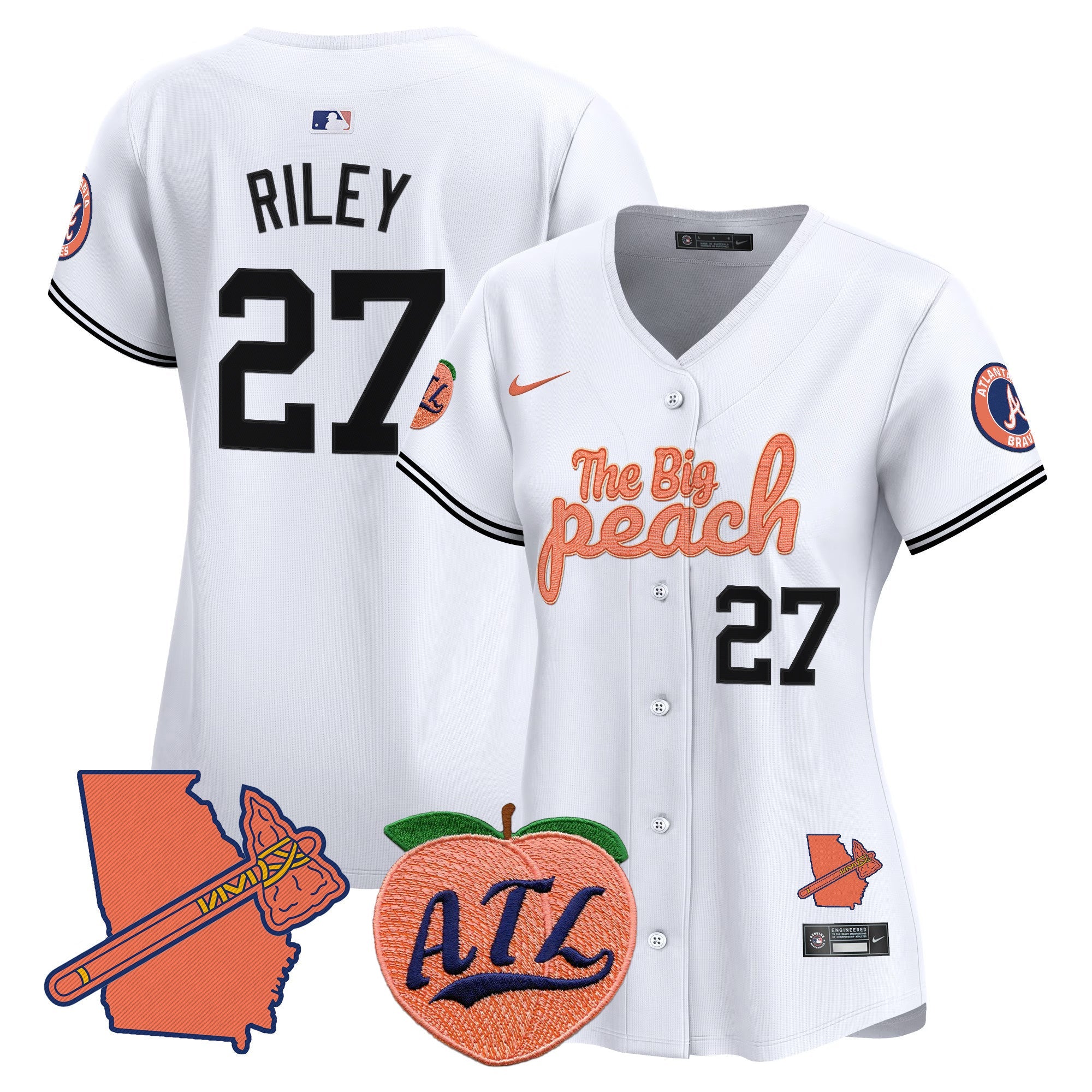 Women’s Atlanta The Big Peach Vapor Premier Limited Jersey