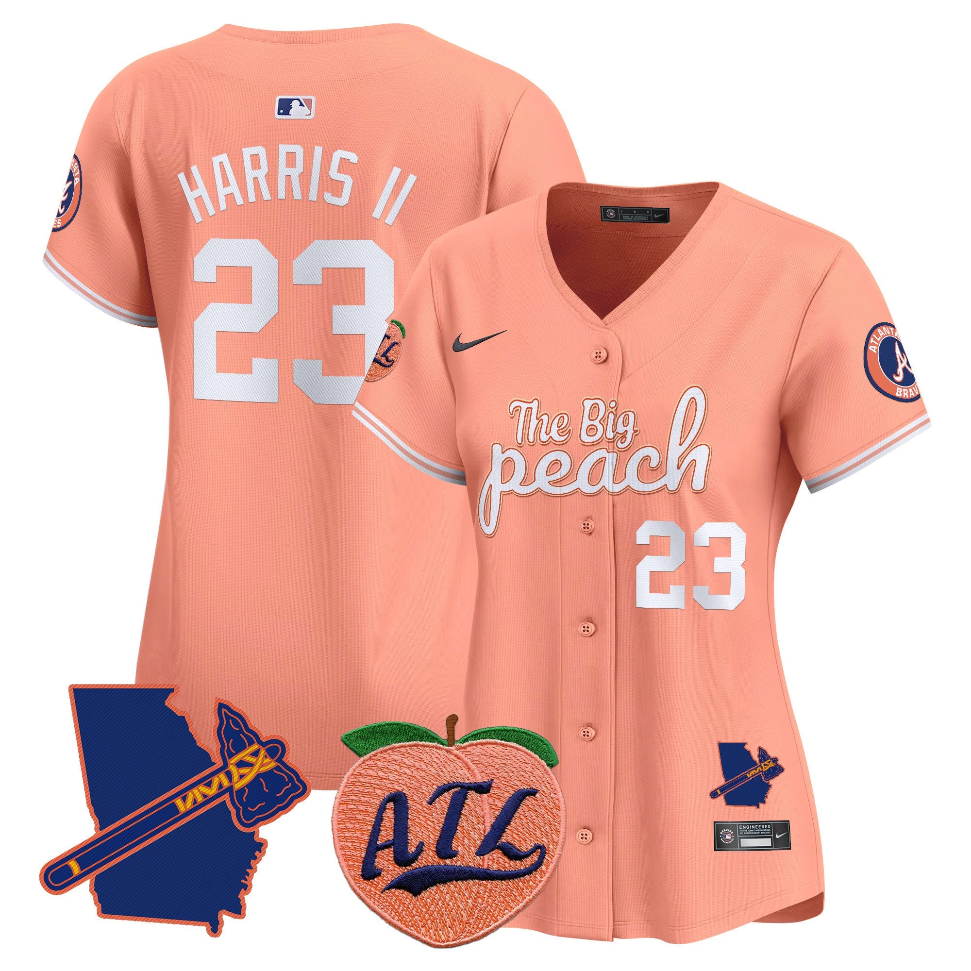 Women’s Atlanta The Big Peach Vapor Premier Limited Jersey