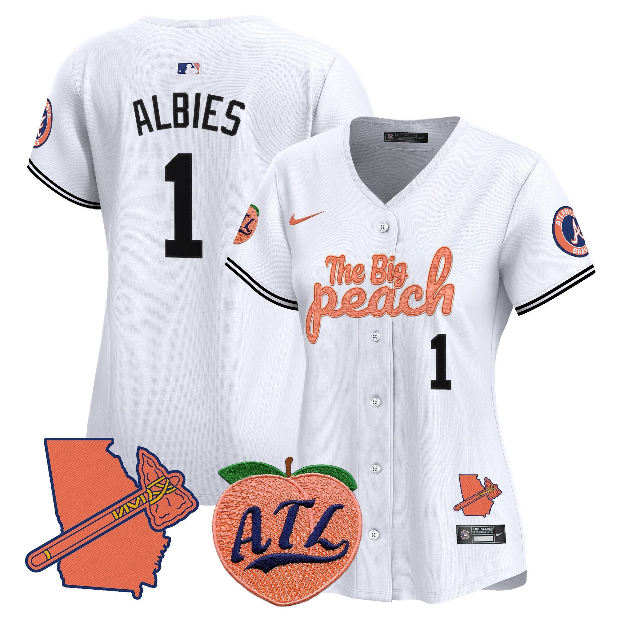 Women’s Atlanta The Big Peach Vapor Premier Limited Jersey