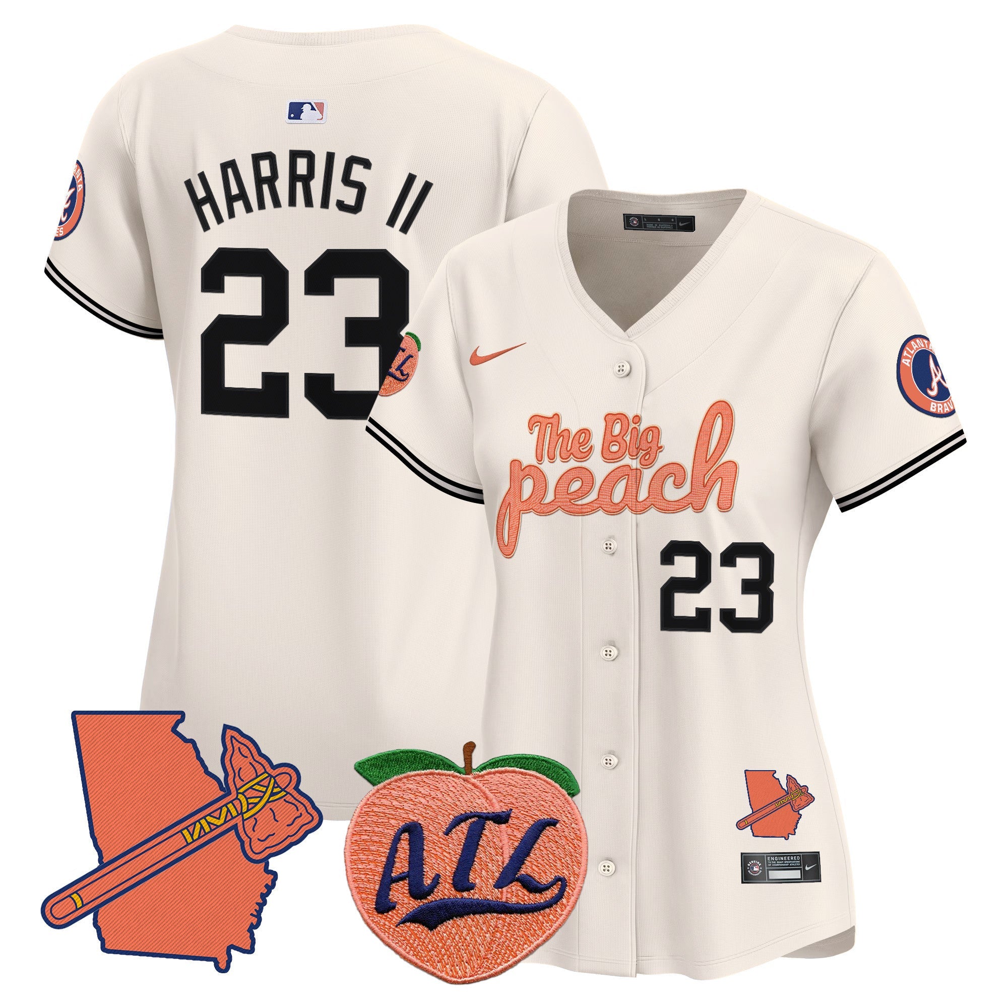 Women’s Atlanta The Big Peach Vapor Premier Limited Jersey