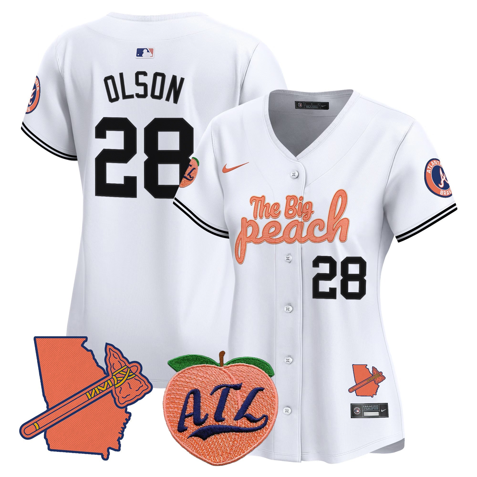 Women’s Atlanta The Big Peach Vapor Premier Limited Jersey