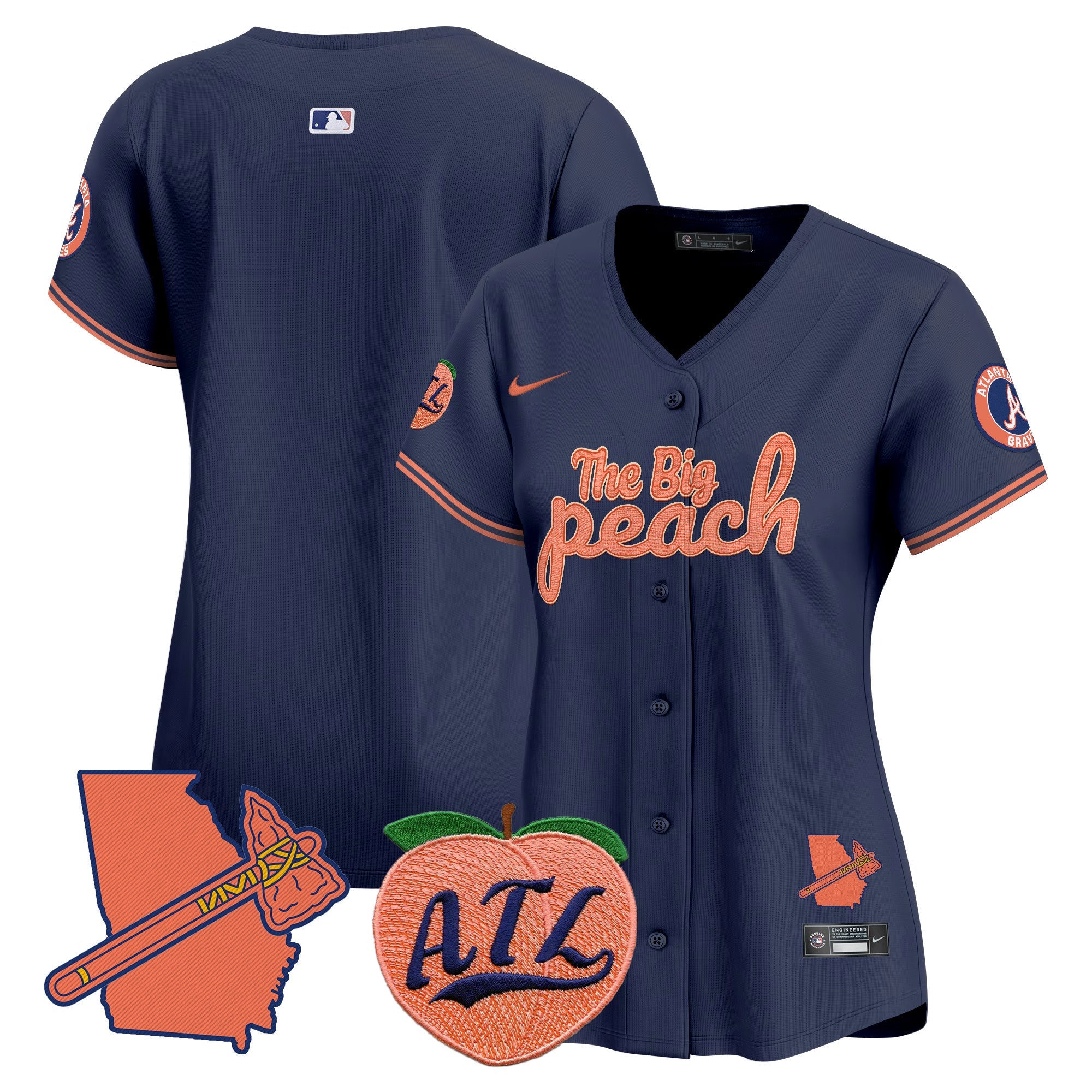Women’s Atlanta The Big Peach Vapor Premier Limited Jersey