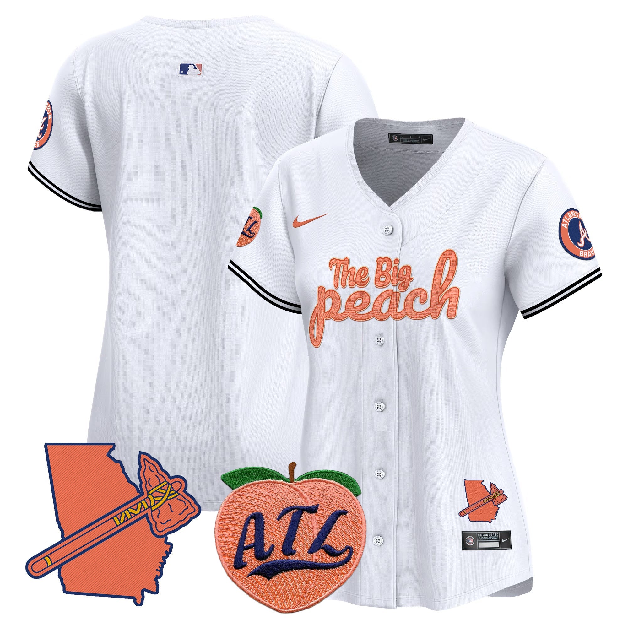 Women’s Atlanta The Big Peach Vapor Premier Limited Jersey