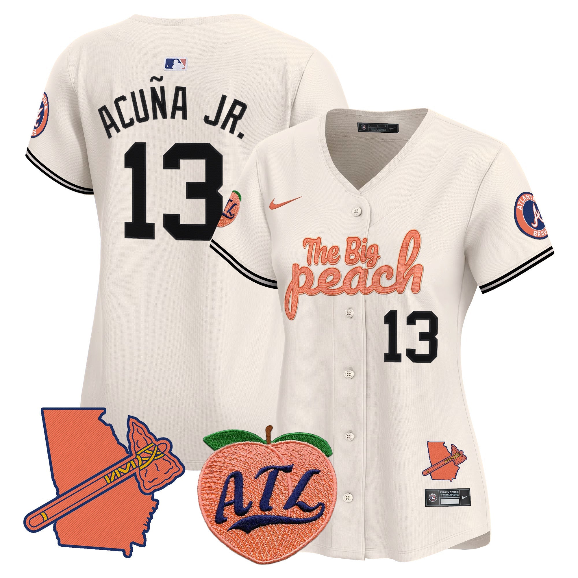 Women’s Atlanta The Big Peach Vapor Premier Limited Jersey