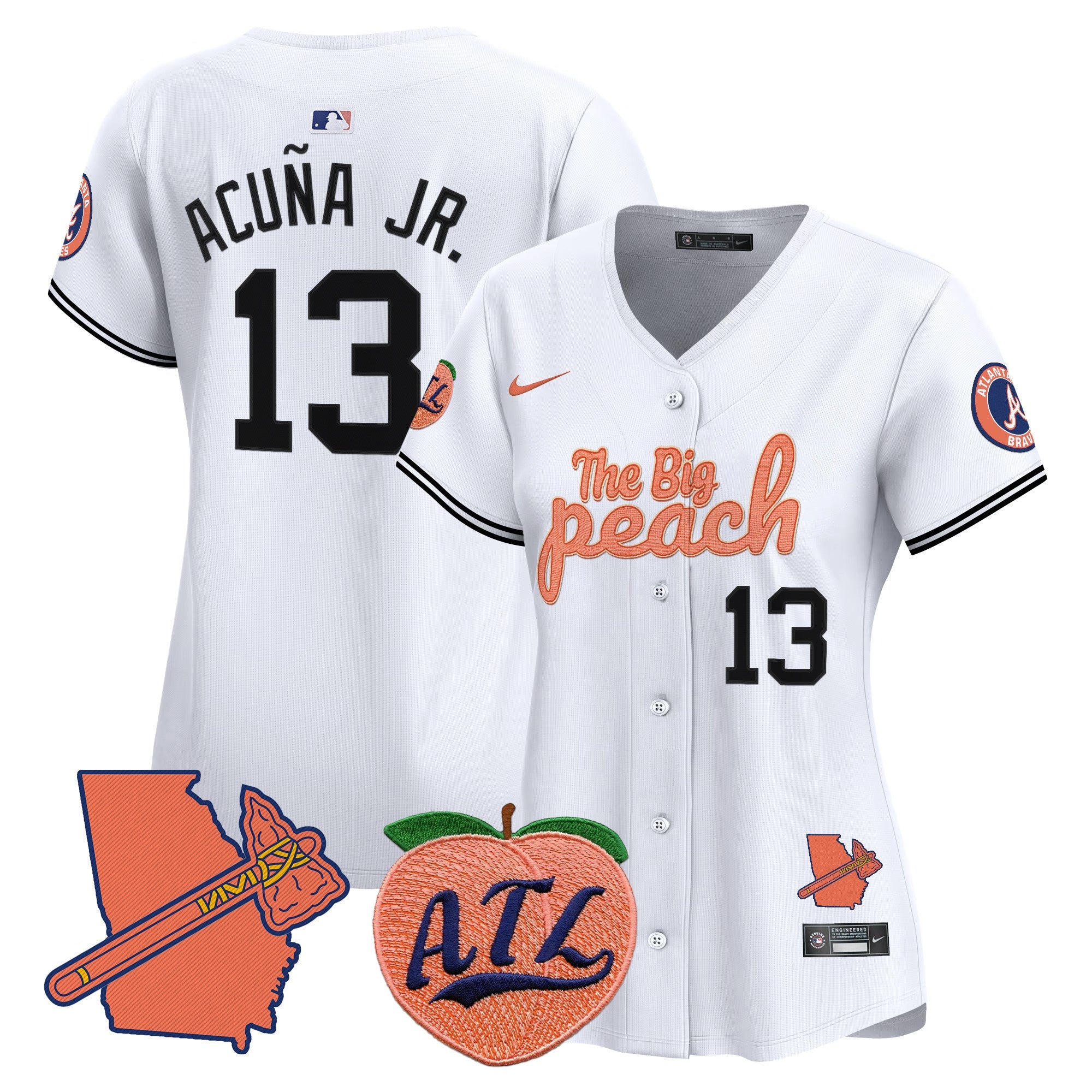 Women’s Atlanta The Big Peach Vapor Premier Limited Jersey