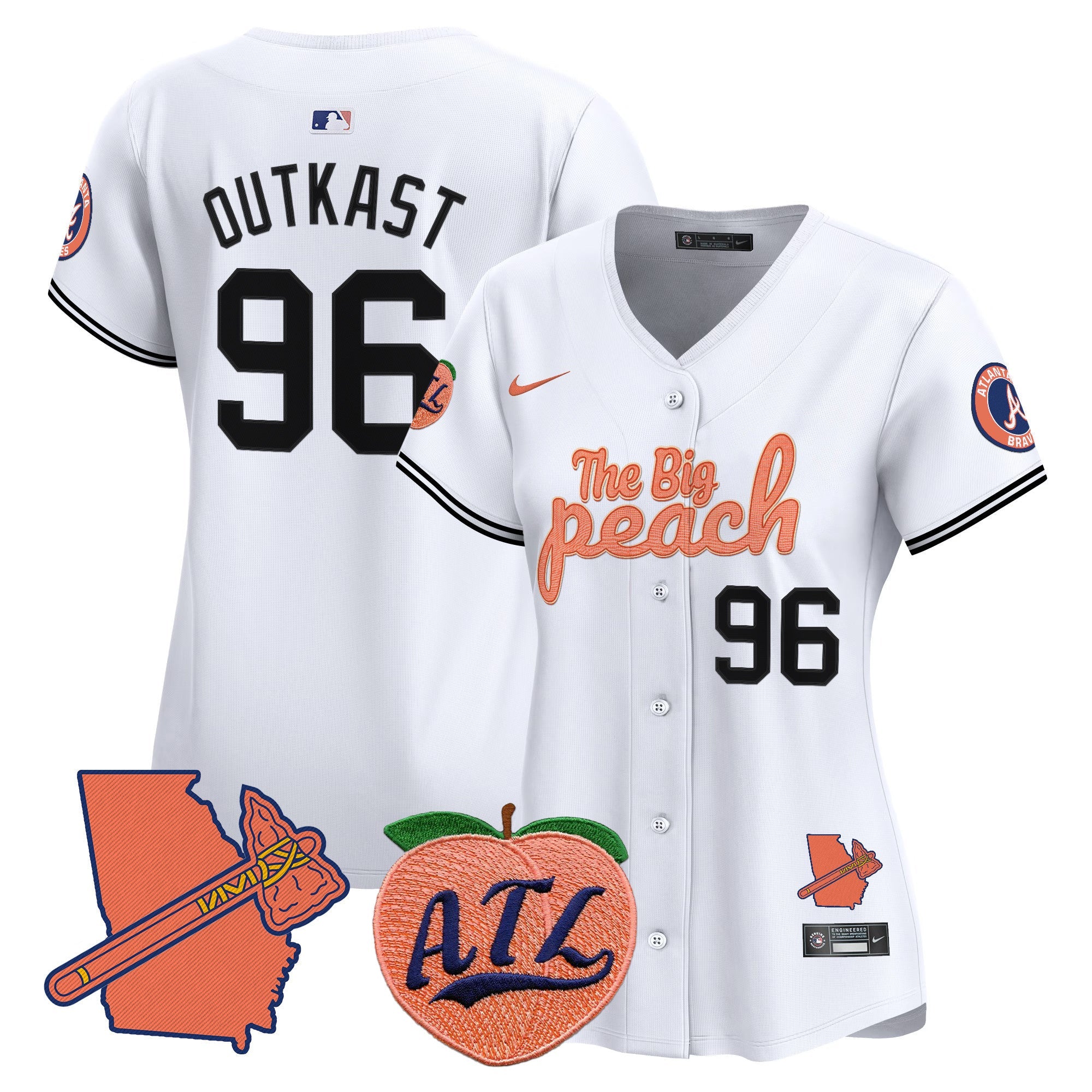 Women’s Atlanta The Big Peach Vapor Premier Limited Jersey