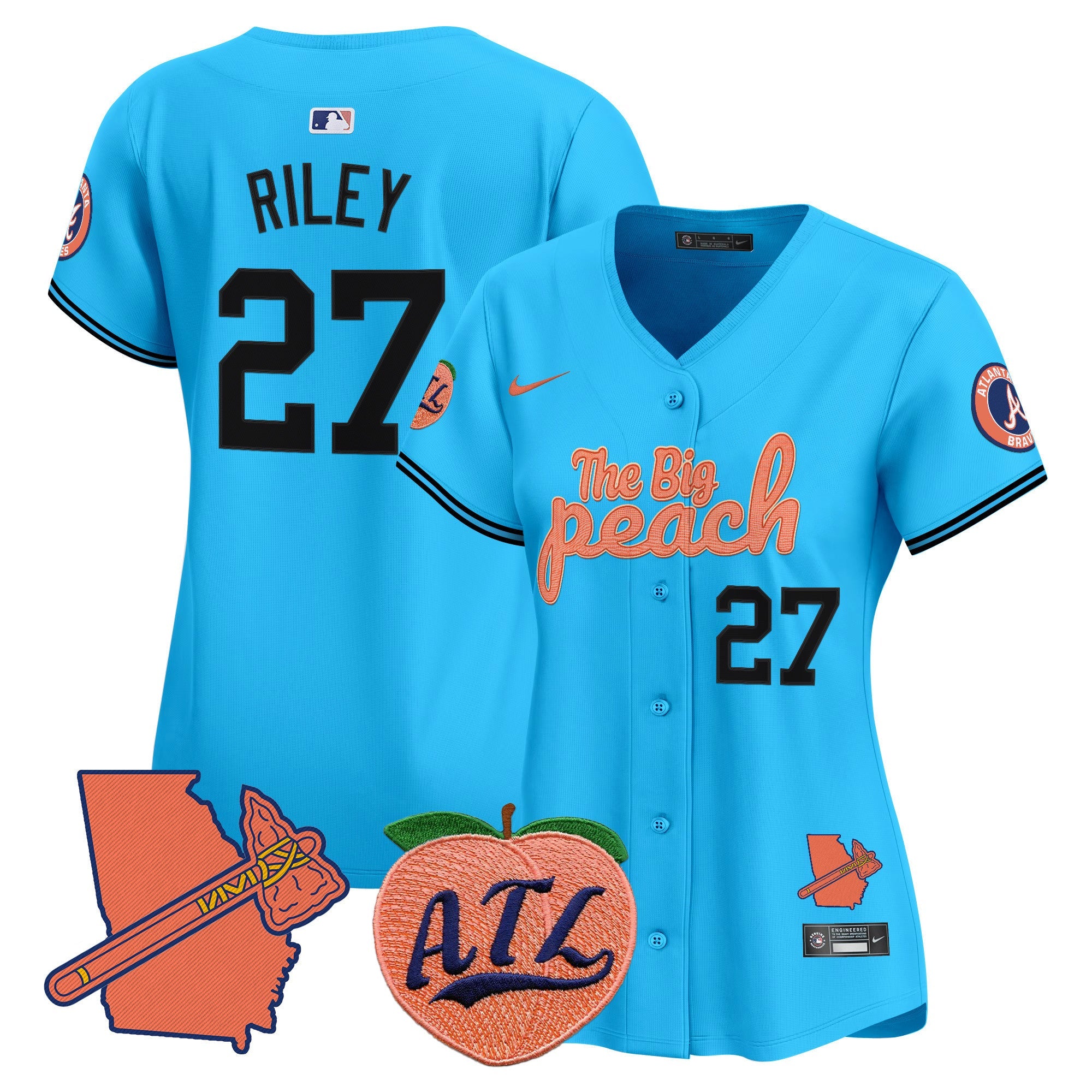 Women’s Atlanta The Big Peach Vapor Premier Limited Jersey