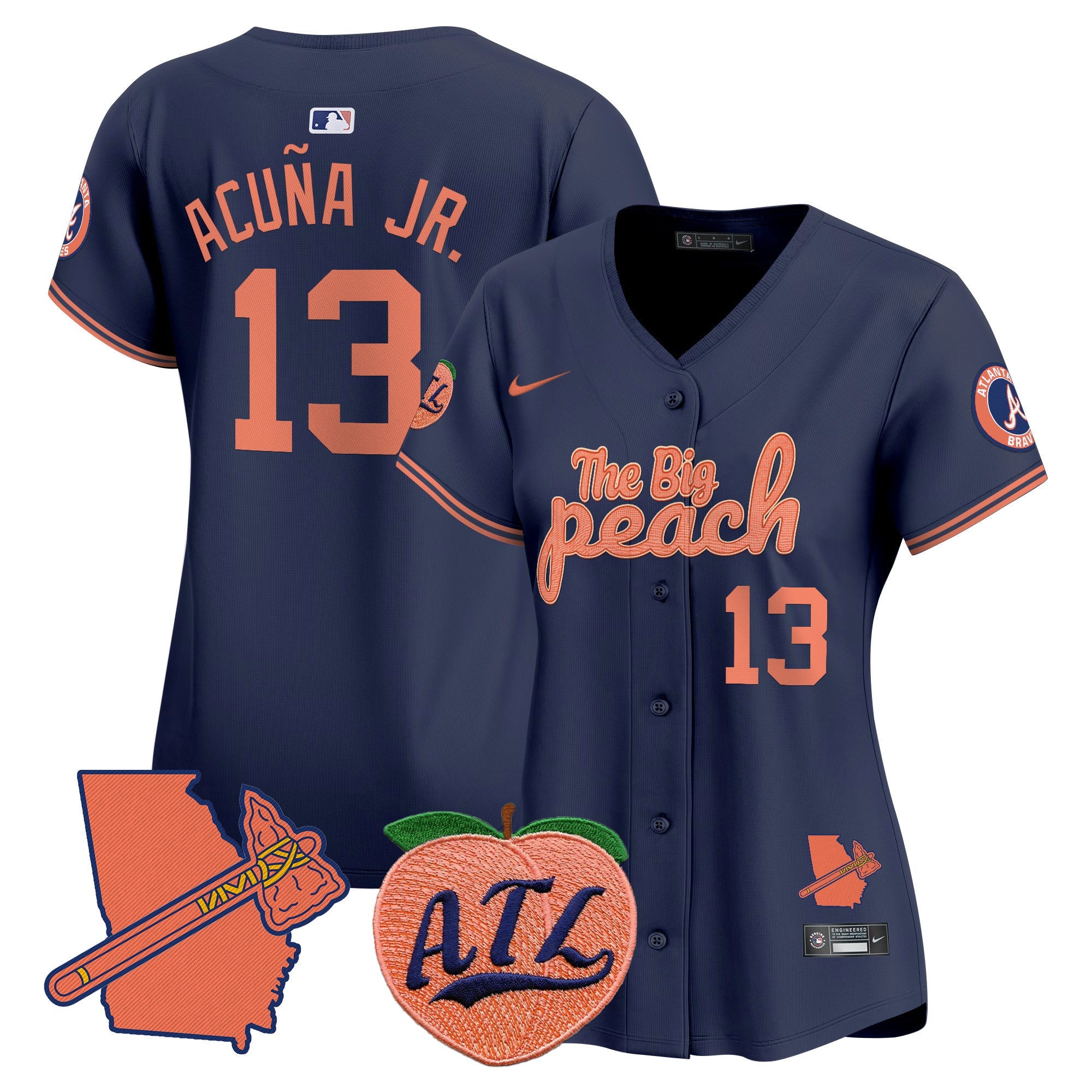 Women’s Atlanta The Big Peach Vapor Premier Limited Jersey