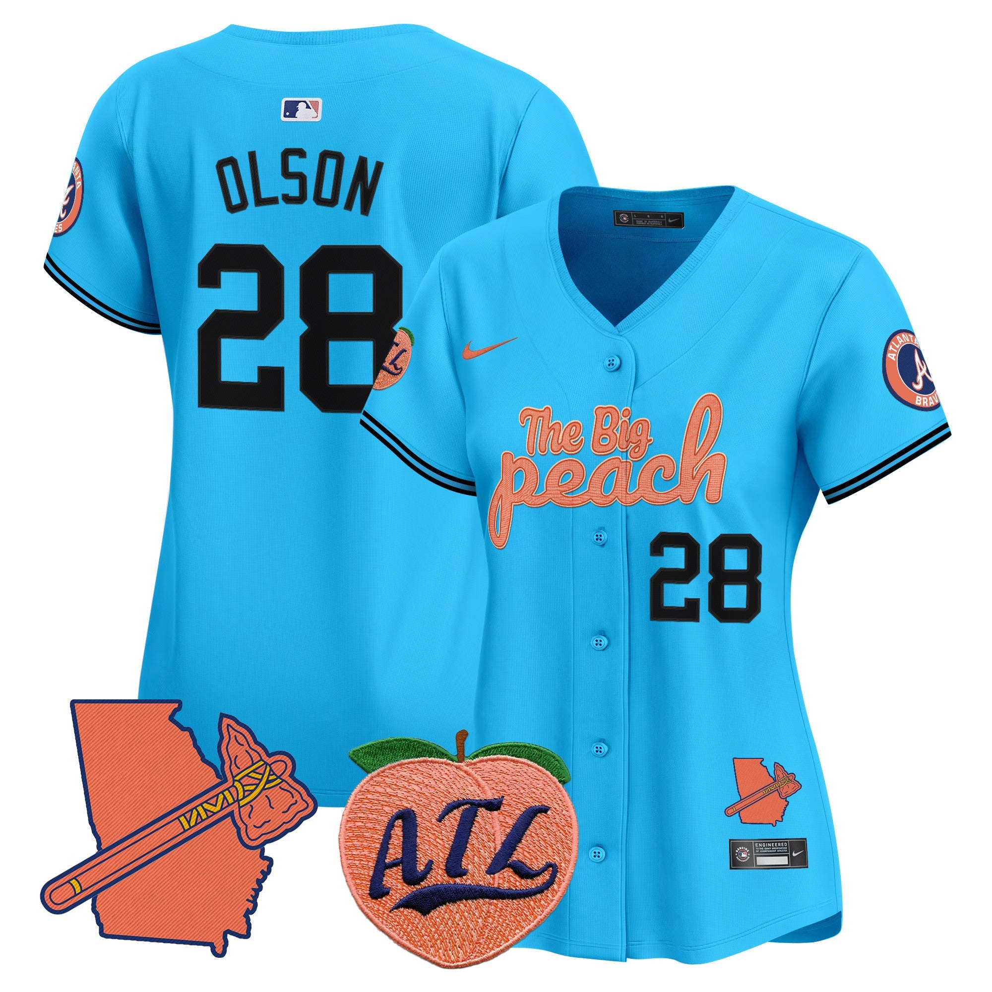 Women’s Atlanta The Big Peach Vapor Premier Limited Jersey