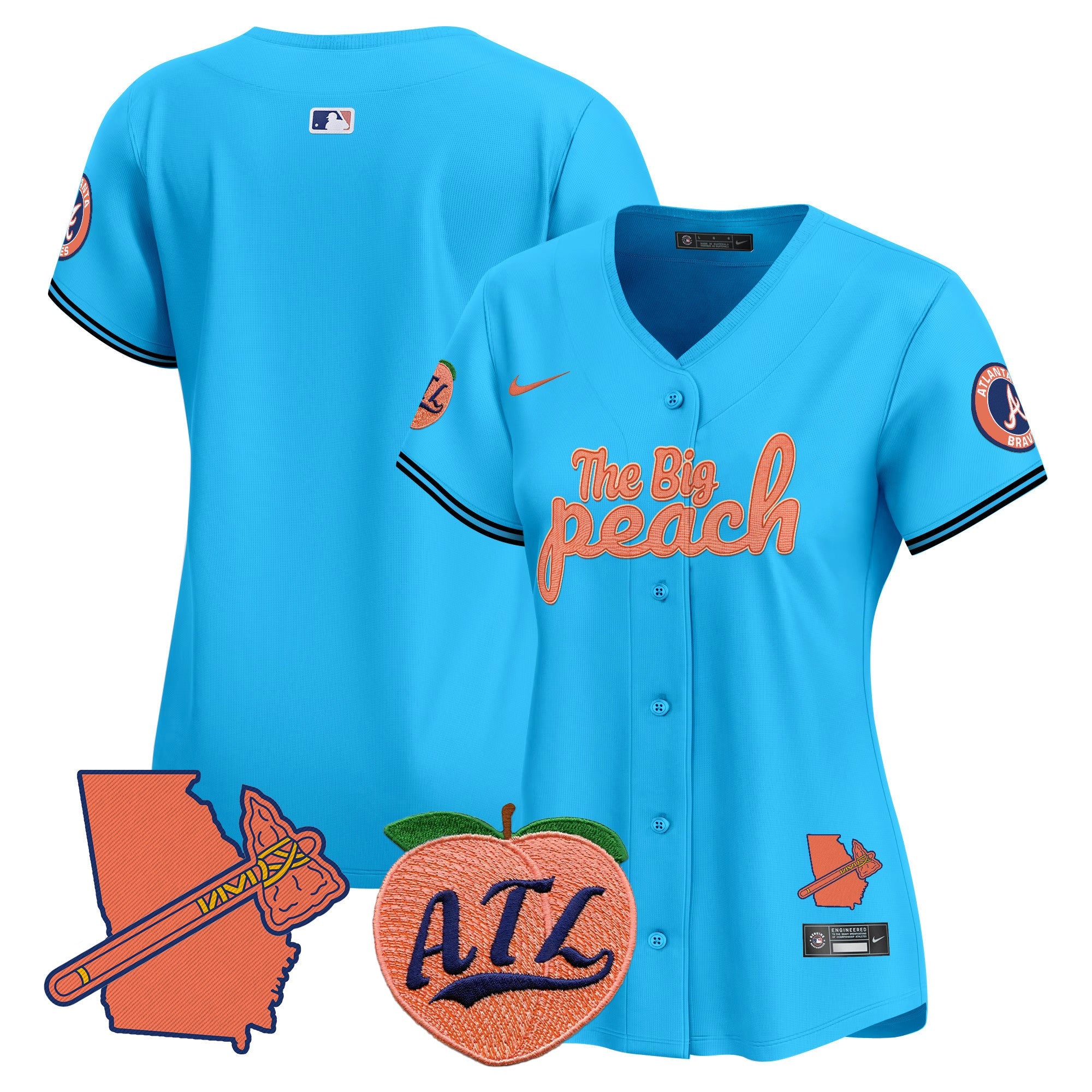Women’s Atlanta The Big Peach Vapor Premier Limited Jersey