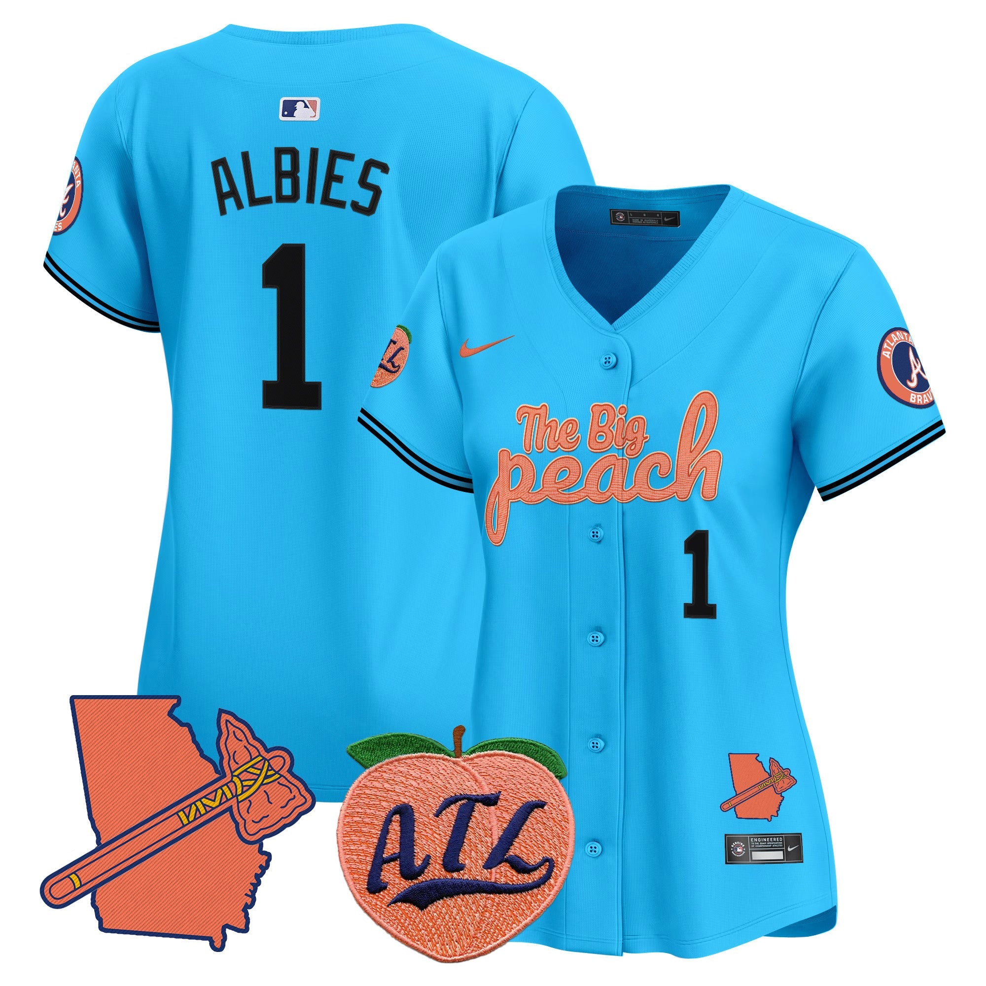 Women’s Atlanta The Big Peach Vapor Premier Limited Jersey