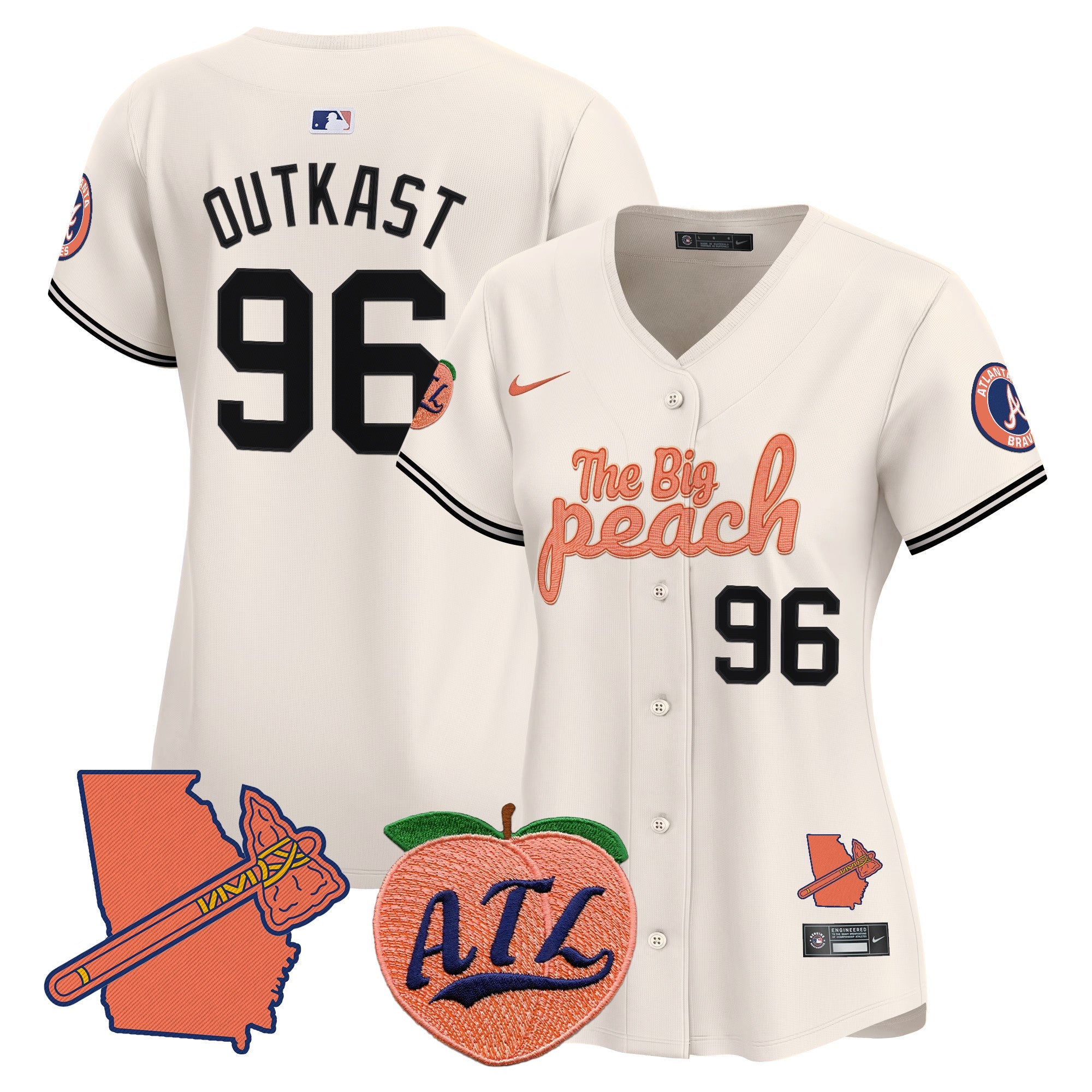 Women’s Atlanta The Big Peach Vapor Premier Limited Jersey
