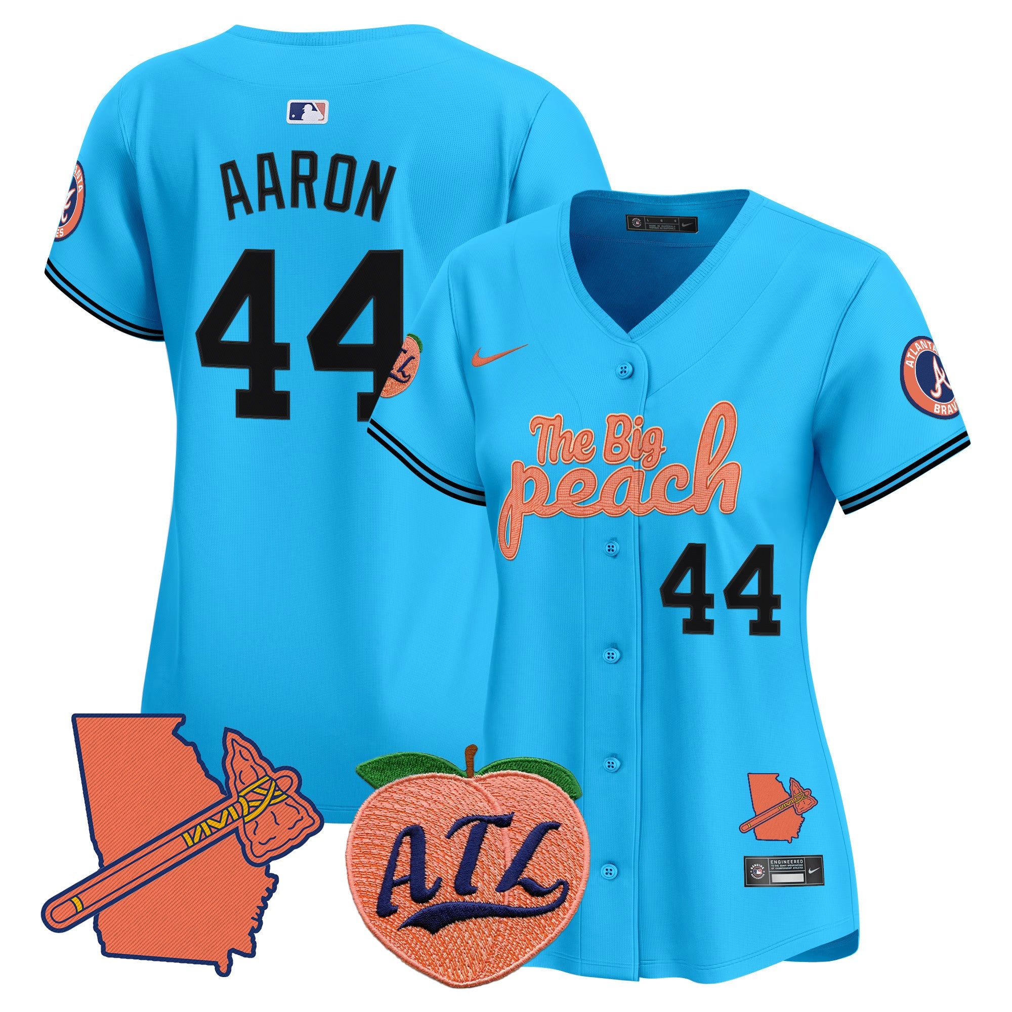Women’s Atlanta The Big Peach Vapor Premier Limited Jersey