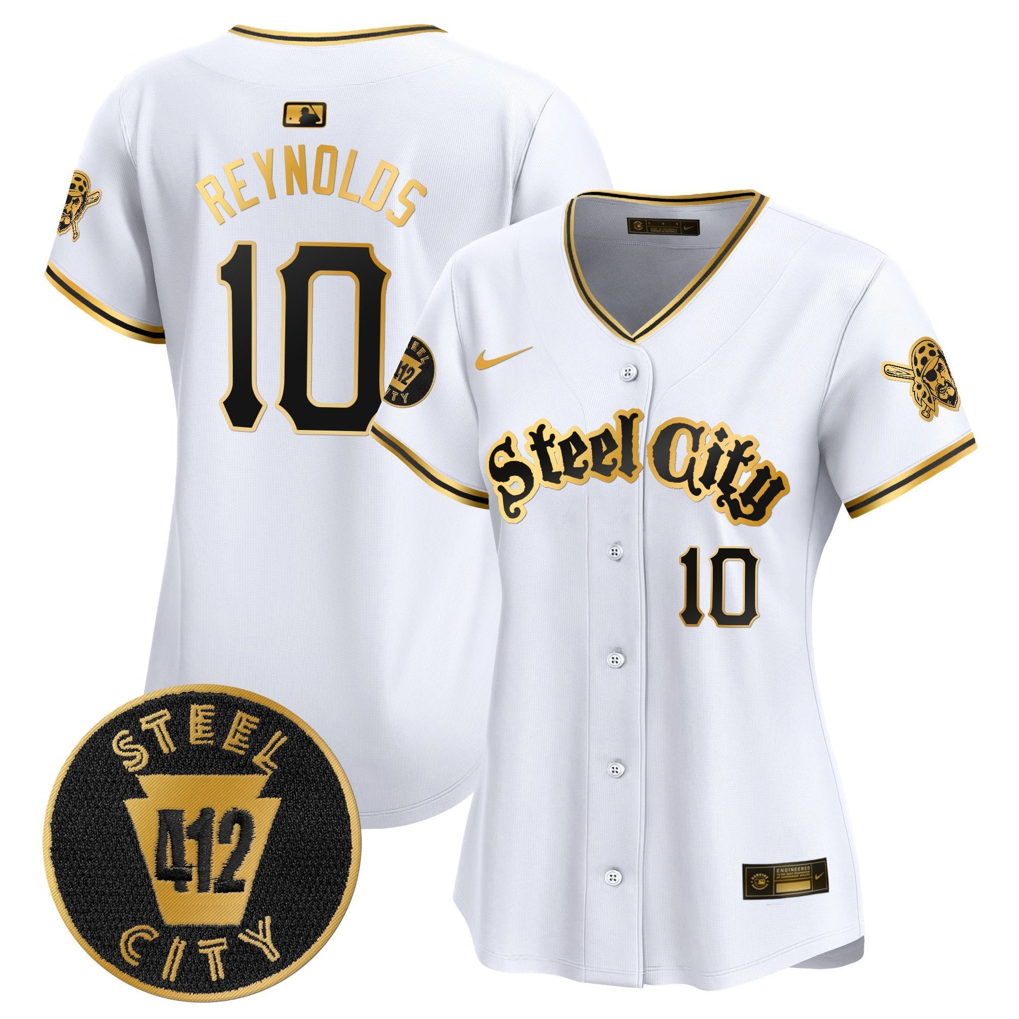 Women’s Pittsburgh 412 Patch Vapor Premier Limited Jersey V5
