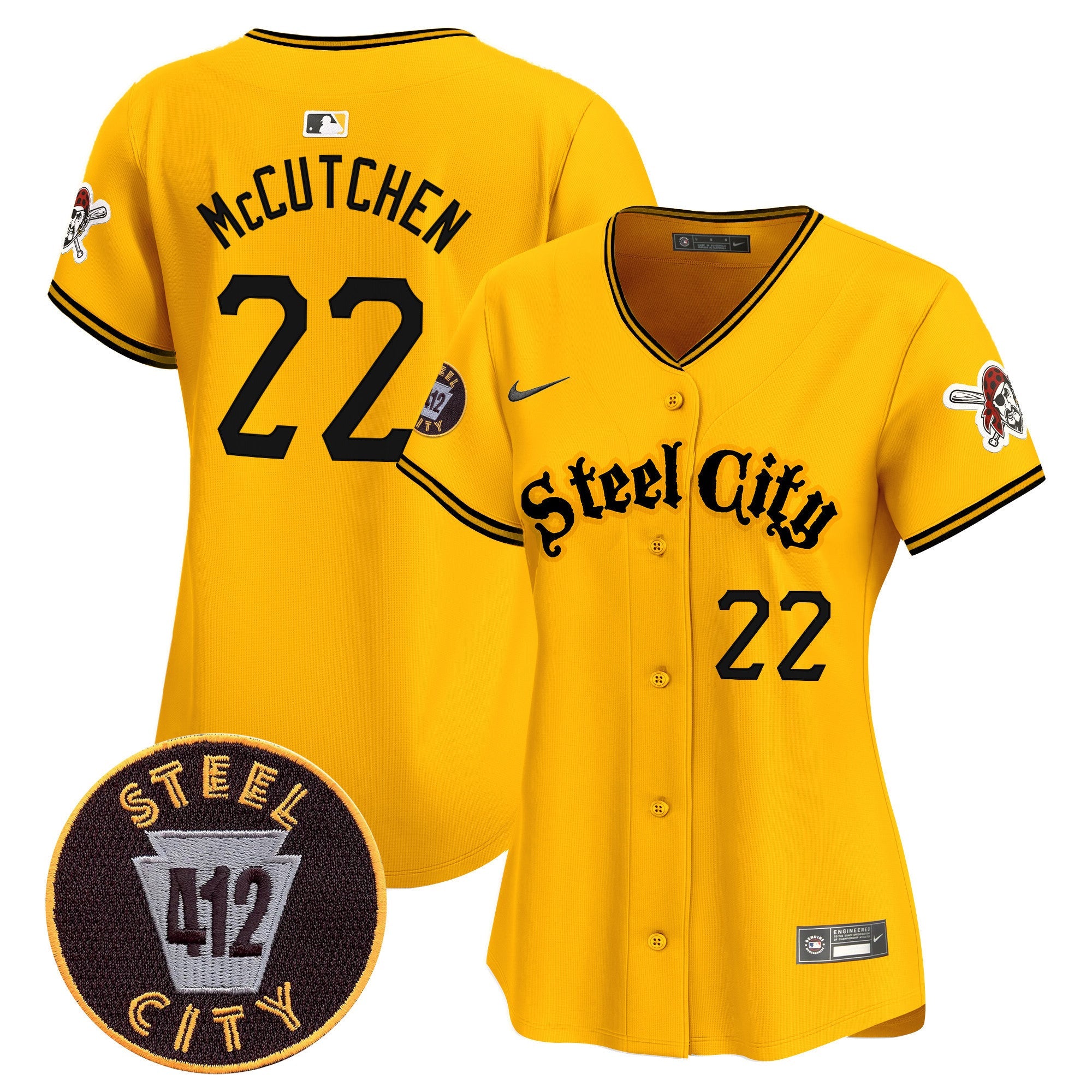 Women’s Pittsburgh 412 Patch Vapor Premier Limited Jersey