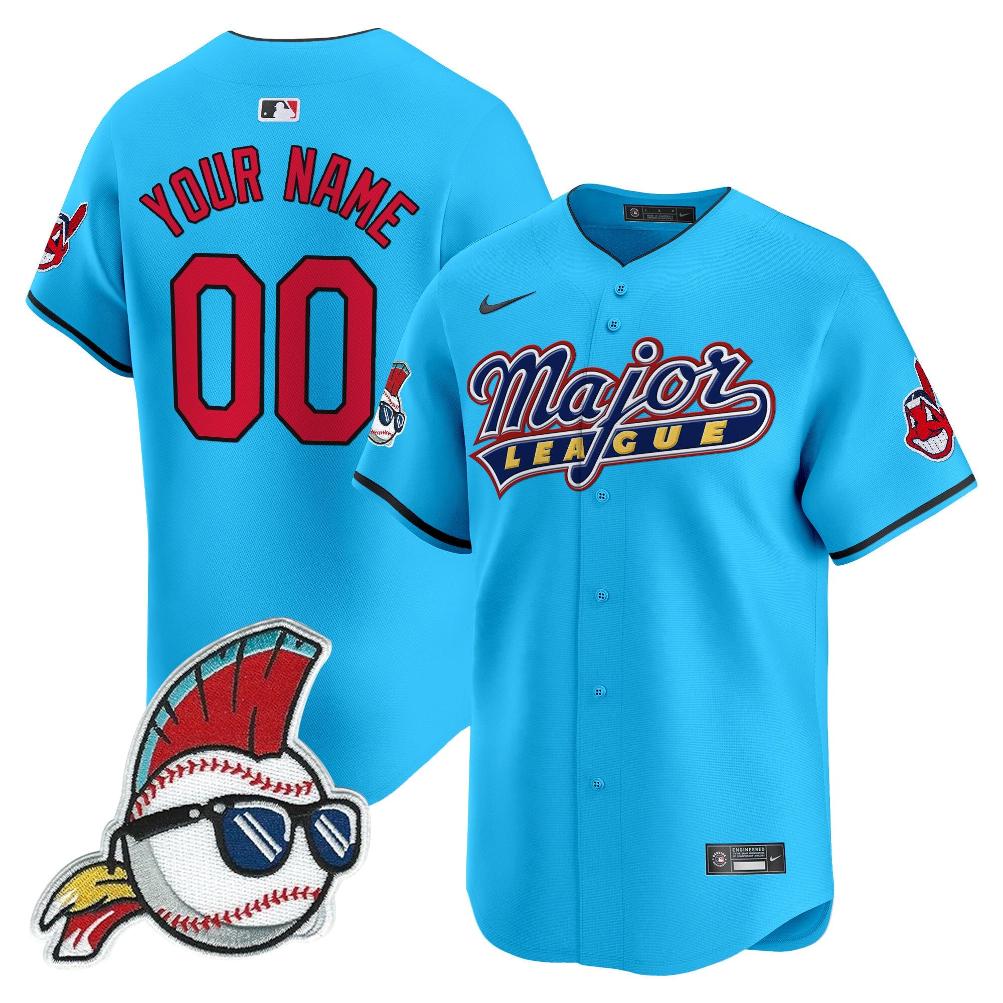 Cleveland Indians Major League Vapor Premier Limited Custom Jersey