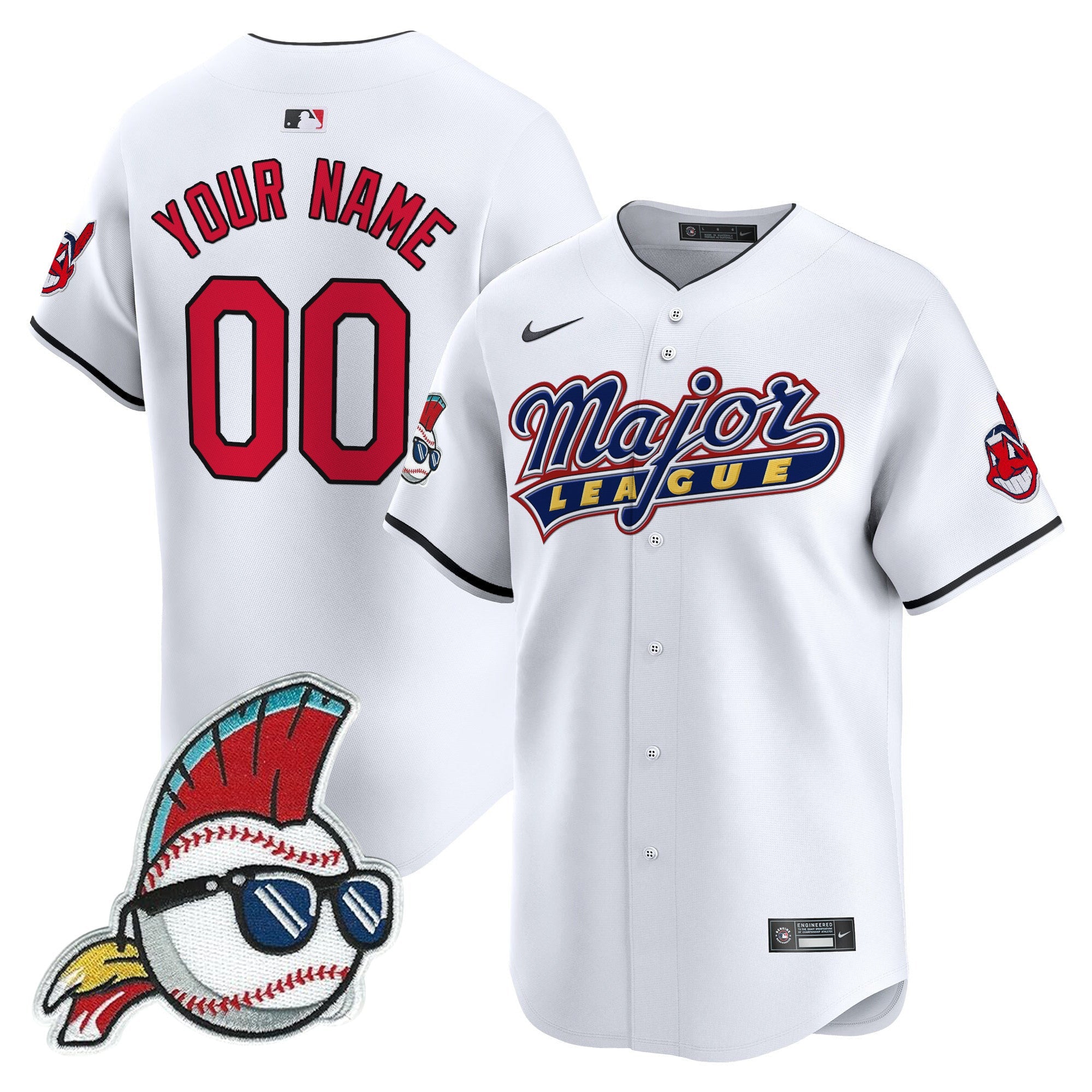 Cleveland Indians Major League Vapor Premier Limited Custom Jersey