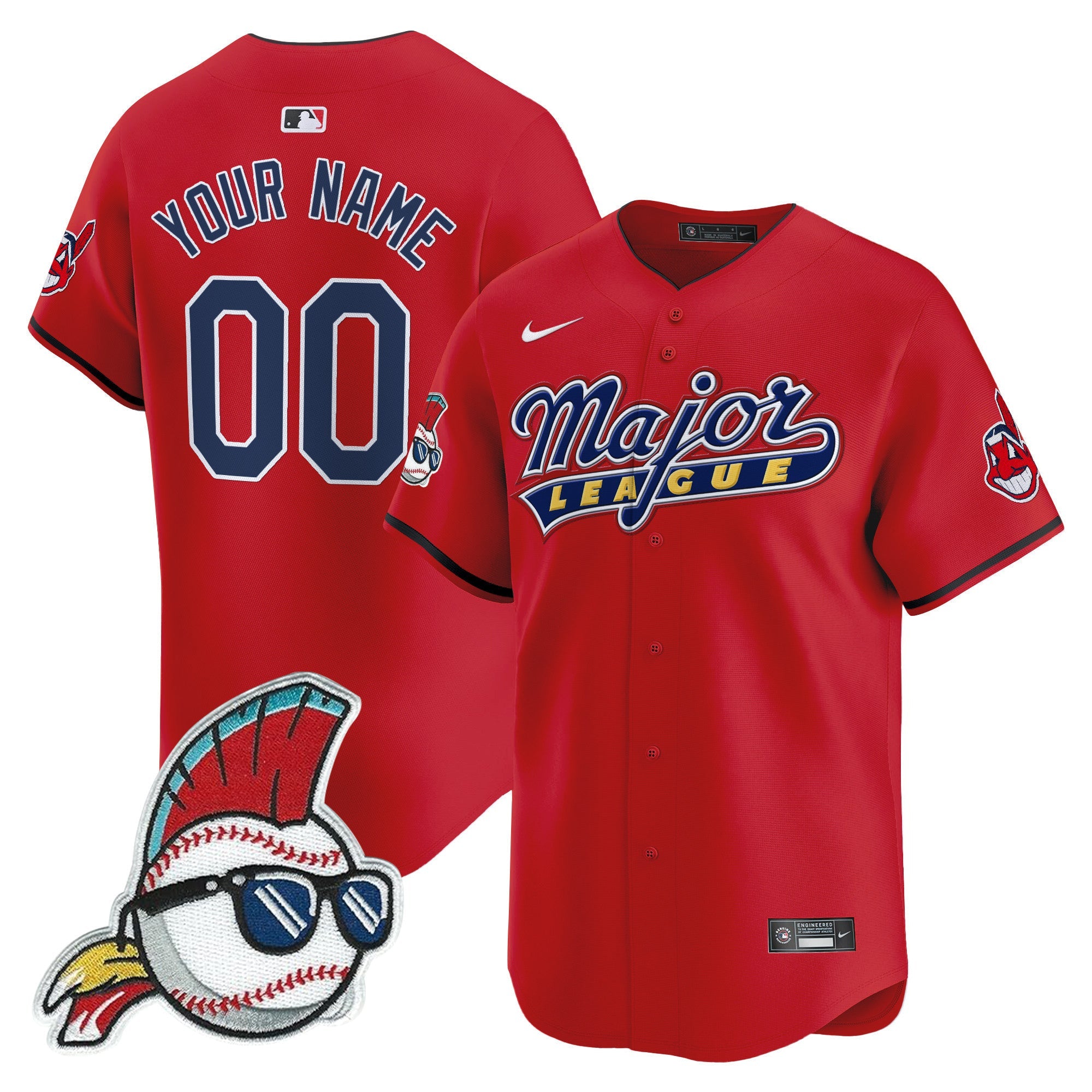 Cleveland Indians Major League Vapor Premier Limited Custom Jersey