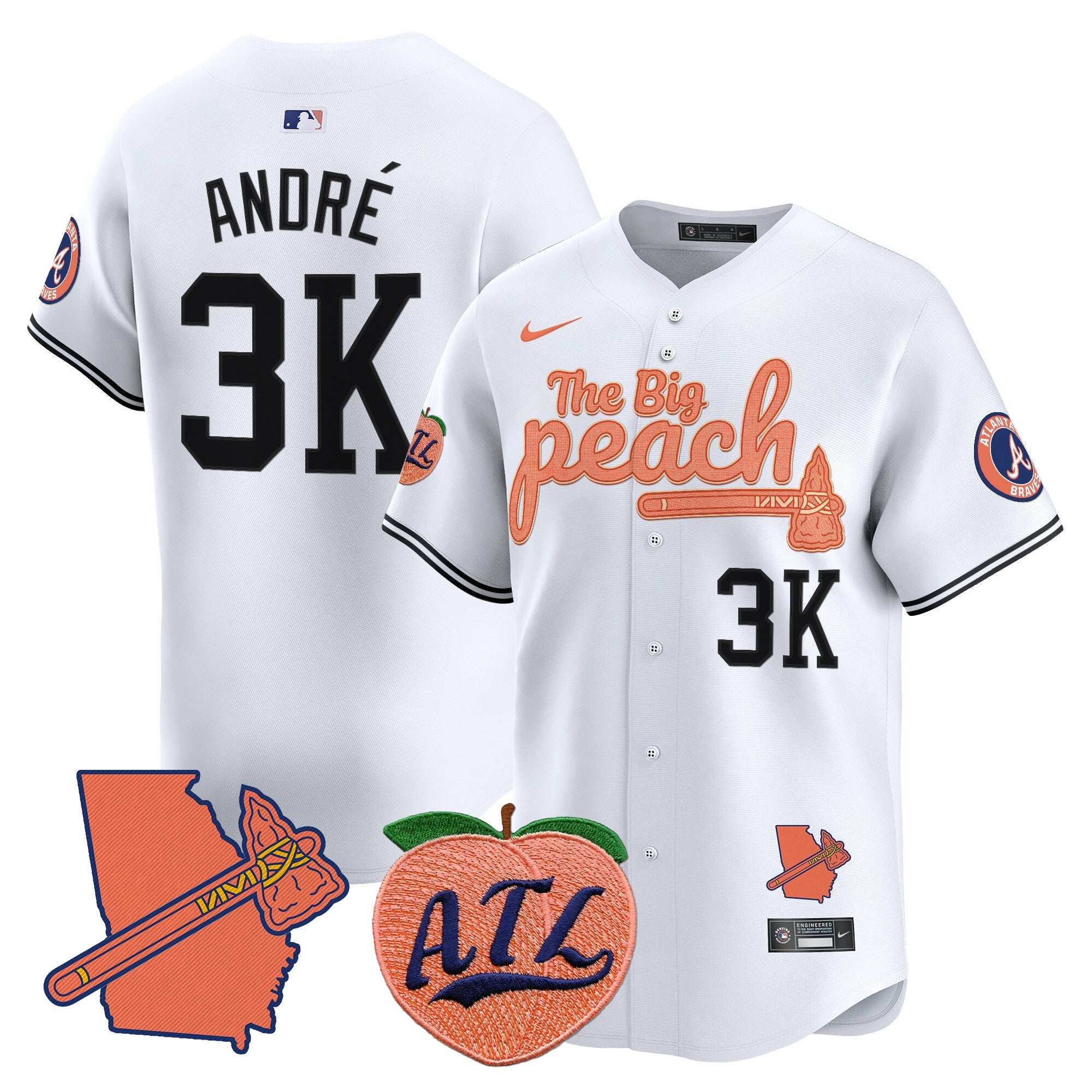 Men’s Atlanta The Big Peach Vapor Premier Limited Jersey V2