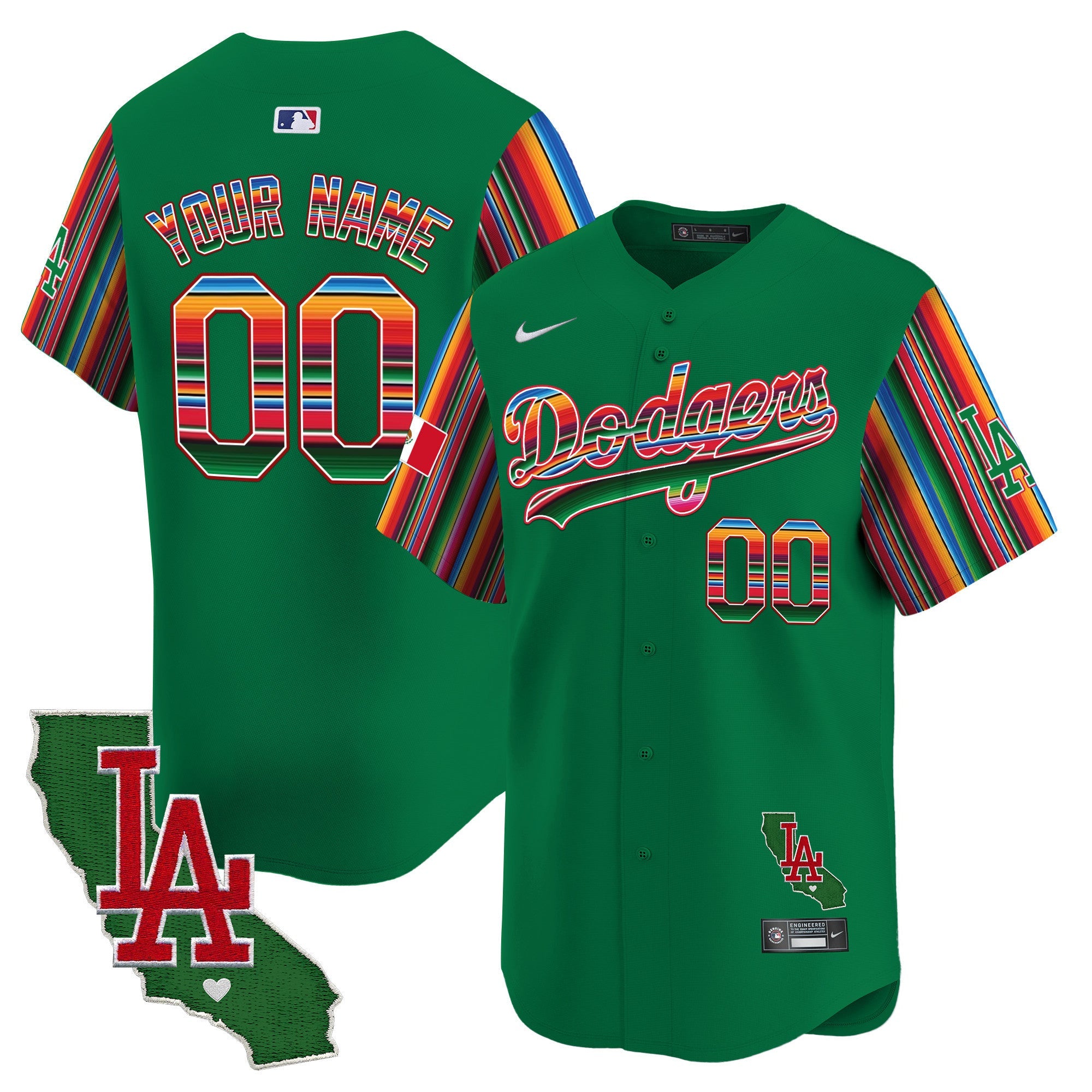 Mexico California Patch Vapor Premier Limited Custom Jersey V5